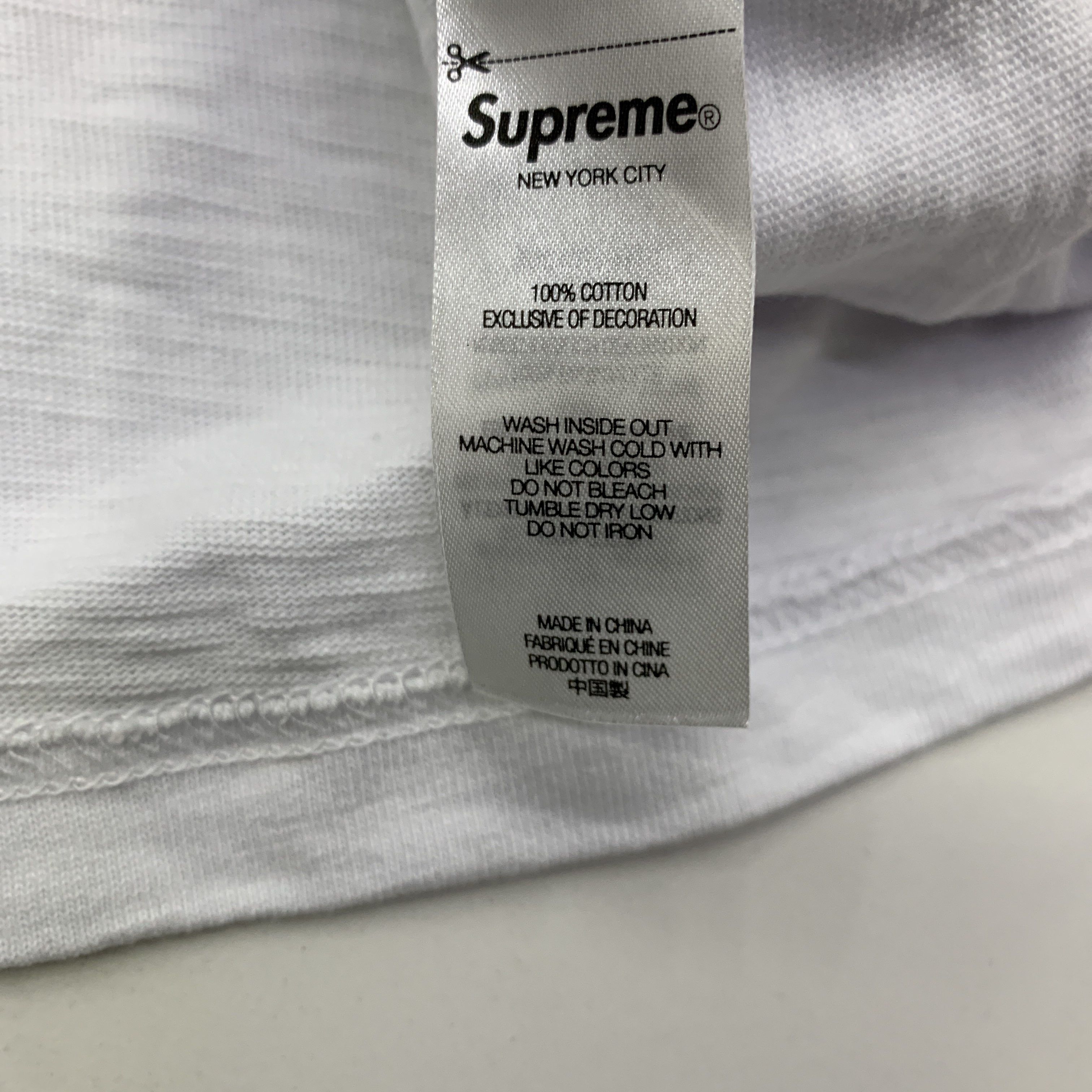 Supreme Supreme Stencil Embroidered T-Shirt Size L Size US L / EU 52-54 / 3 - 4 Thumbnail