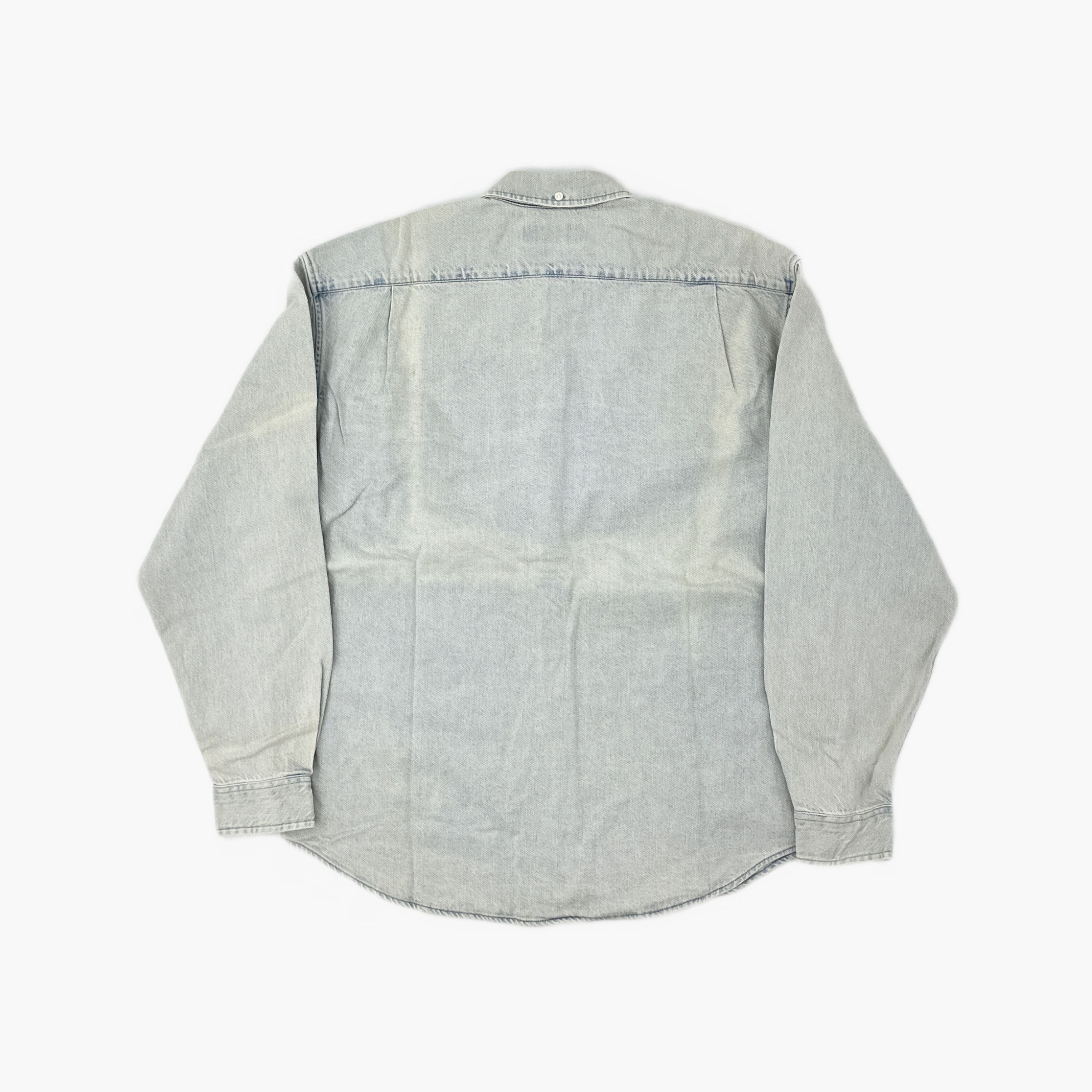 Supreme Supreme Small Box Rinsed Denim Shirt Size M Size US M / EU 48-50 / 2 - 2 Thumbnail