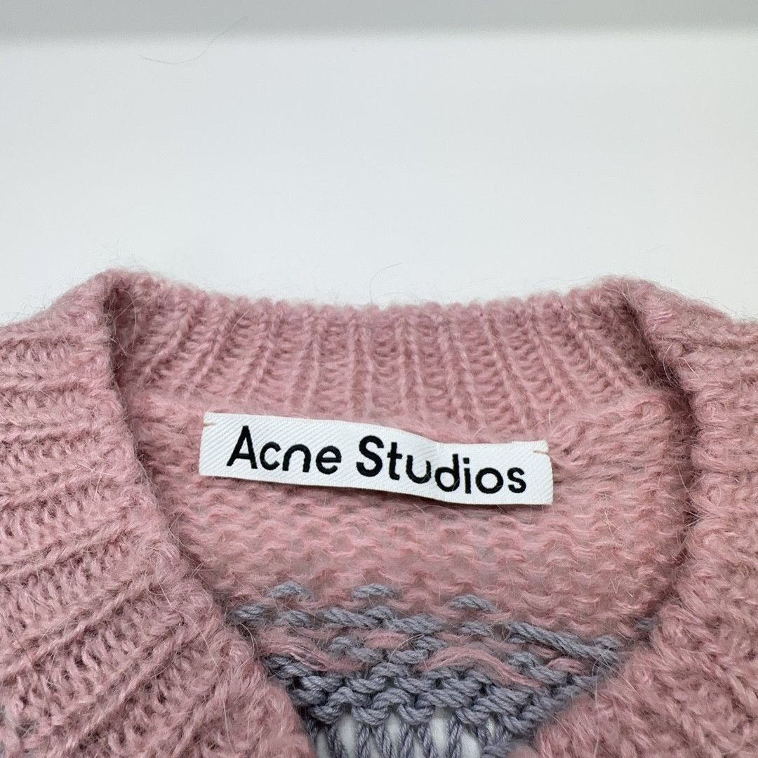 Acne Studios Acne Studios Striped Open-Knit Sweater Size S Size S / US 4 / IT 40 - 3 Thumbnail
