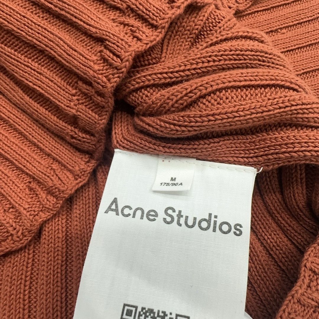 Acne Studios Acne Studios Ribbed Cotton Crewneck Sweater Size M Size US M / EU 48-50 / 2 - 4 Thumbnail