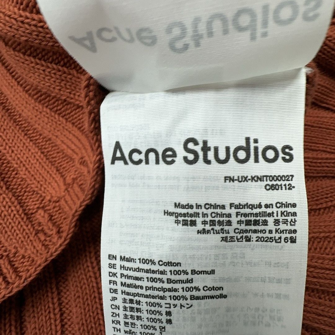 Acne Studios Acne Studios Ribbed Knit Zip Hoodie Size M Size US M / EU 48-50 / 2 - 4 Thumbnail