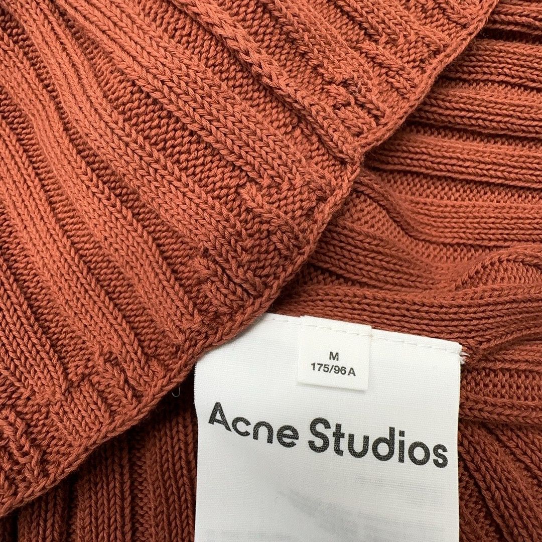 Acne Studios Acne Studios Ribbed Knit Zip Hoodie Size M Size US M / EU 48-50 / 2 - 3 Thumbnail