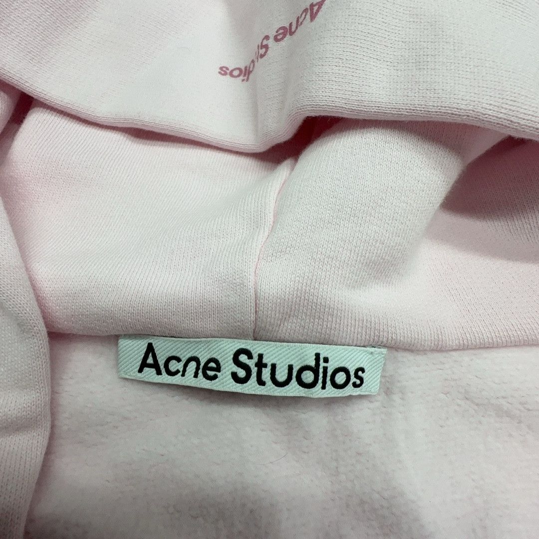 Acne Studios Acne Studios Face Patch Zip-Up Hoodie Pink Size L Size US L / EU 52-54 / 3 - 3 Thumbnail