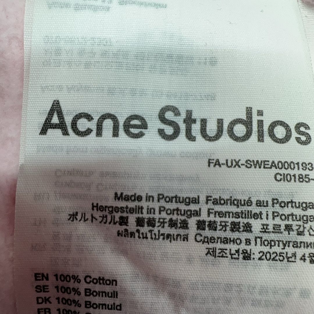 Acne Studios Acne Studios Face Patch Zip-Up Hoodie Pink Size L Size US L / EU 52-54 / 3 - 5 Thumbnail
