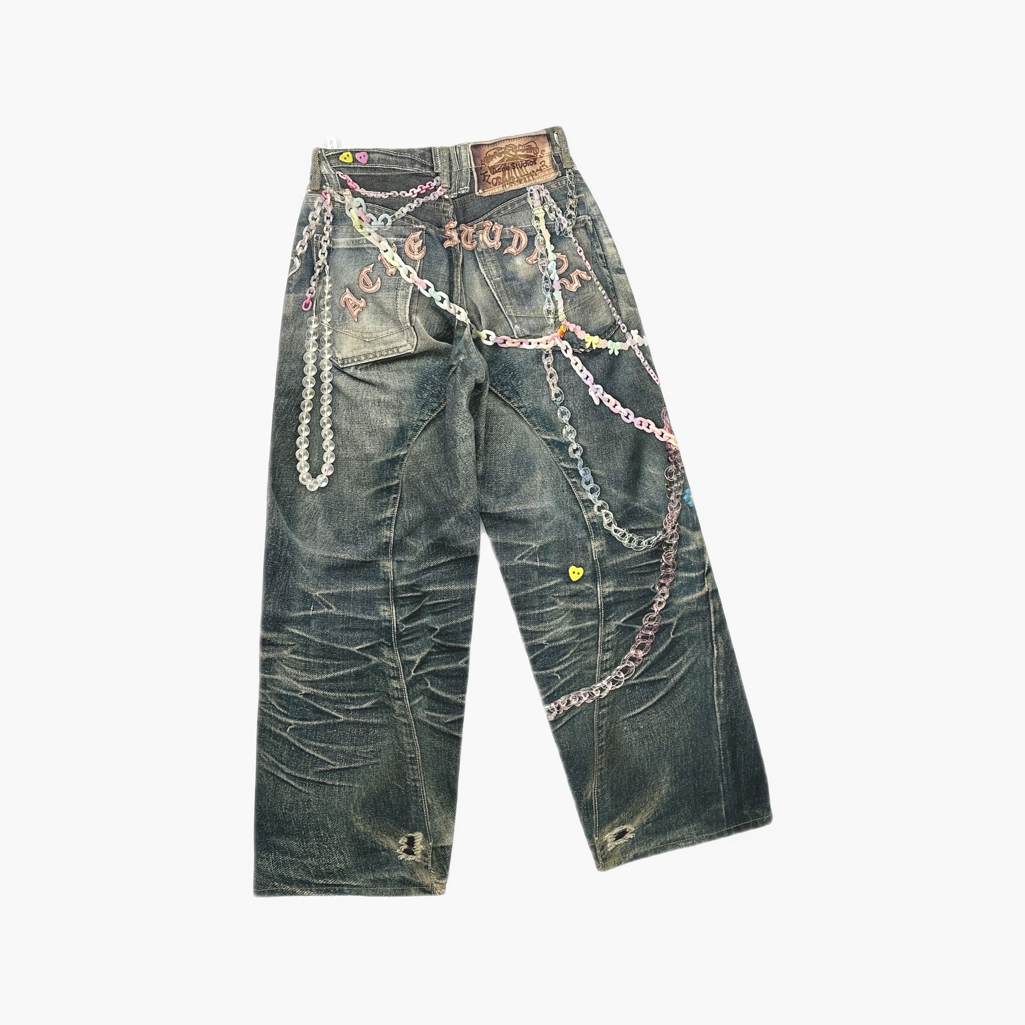 Acne Studios Acne Studios Chain Embellished Jeans Size 34 Size 24" / US 00 / IT 34 - 2 Thumbnail
