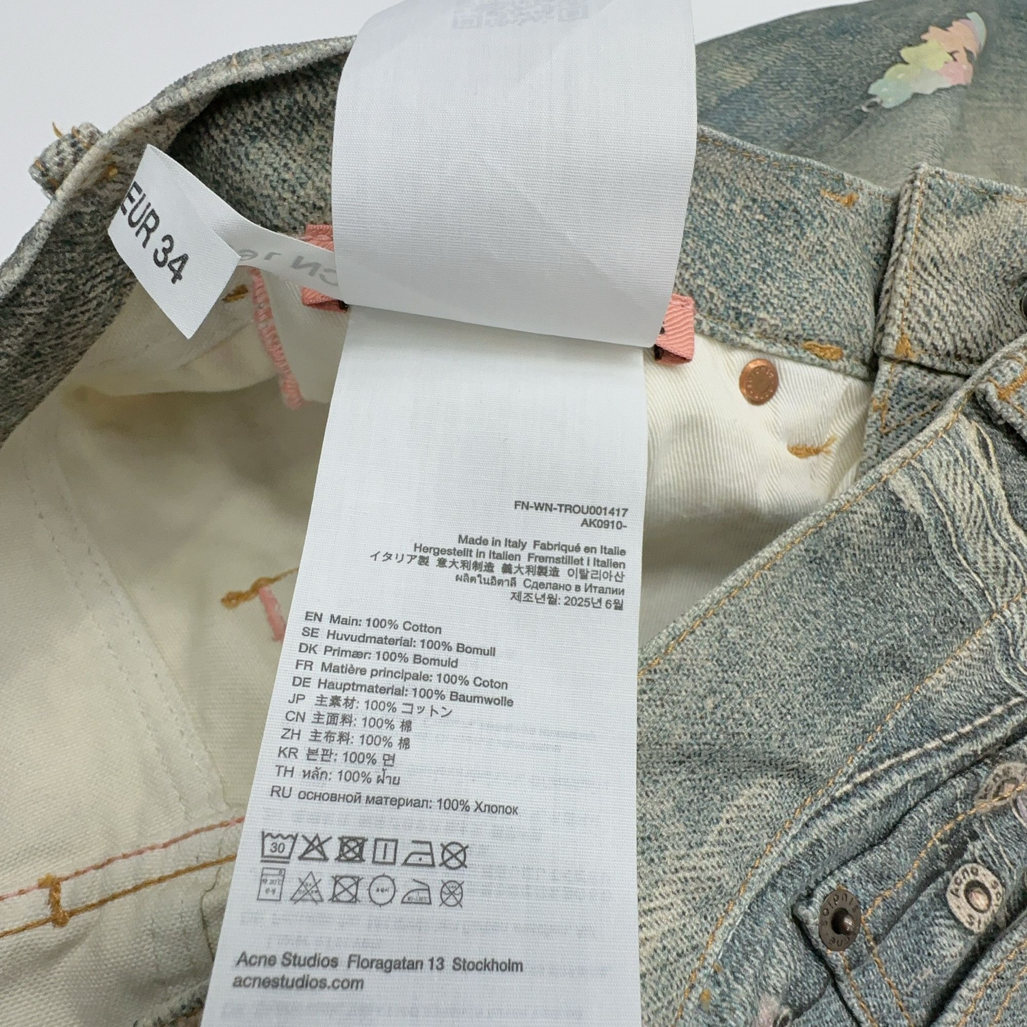 Acne Studios Acne Studios Chain Embellished Jeans Size 34 Size 24" / US 00 / IT 34 - 3 Thumbnail