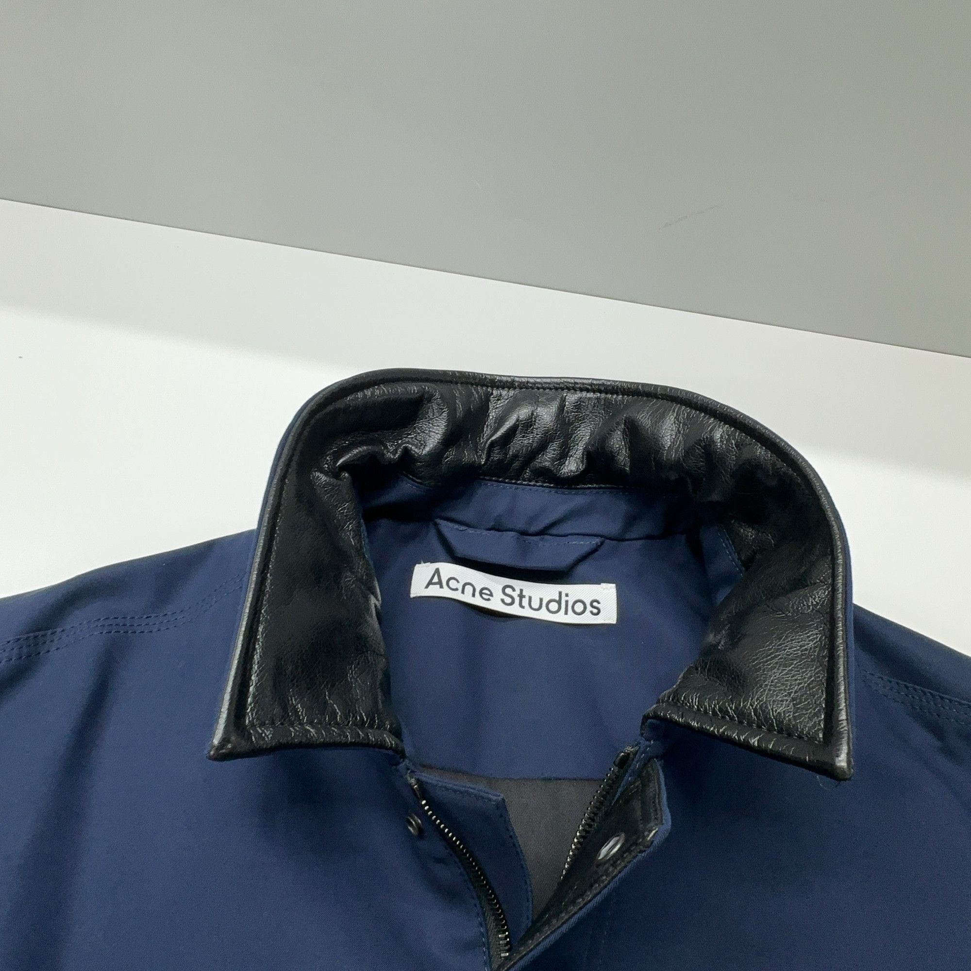Acne Studios Acne Studios Leather Collar Barn Jacket Size M Size US M / EU 48-50 / 2 - 7 Thumbnail