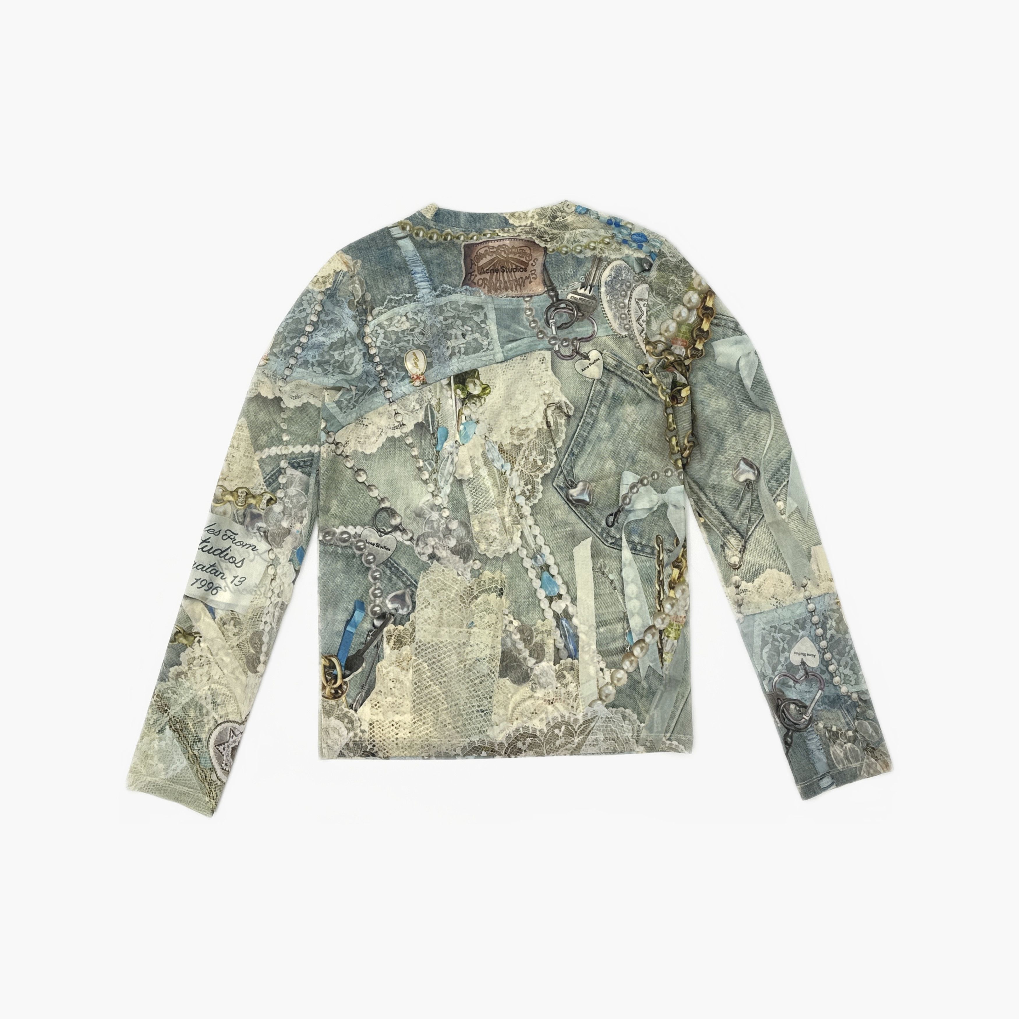 Acne Studios Acne Studios 3D Print Long Sleeve T-Shirt Size S Size S / US 4 / IT 40 - 2 Thumbnail