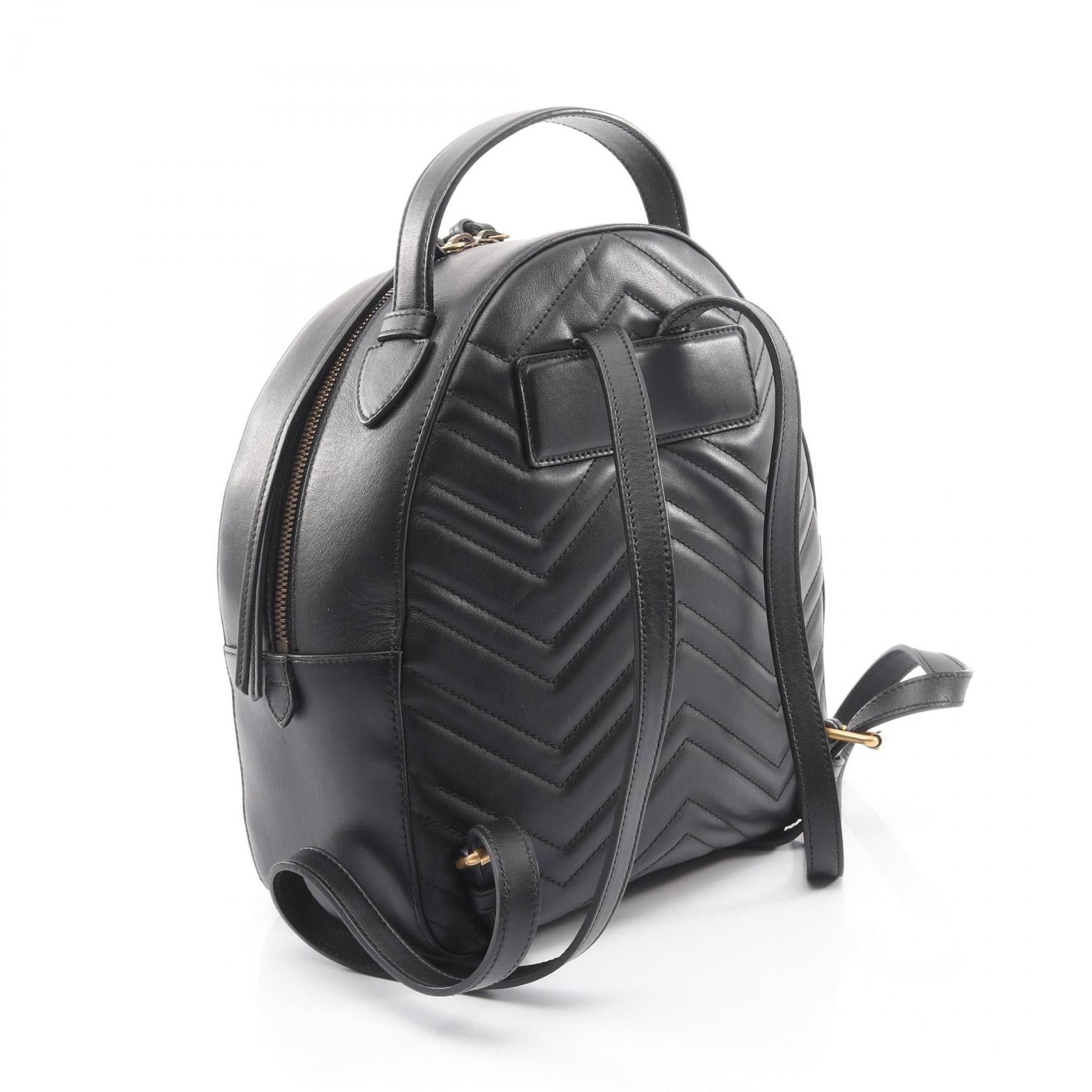 Gucci Gucci Gucci GG Marmont Leather Backpack Leather Backpack 476671 DUTY FREE for USA Size ONE SIZE - 2 Thumbnail