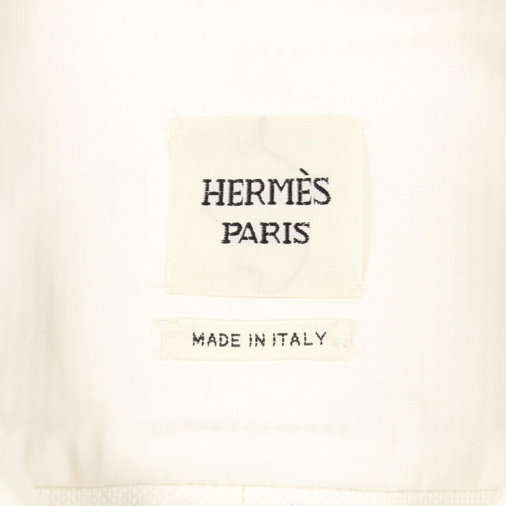 Hermes Hermes Hermes Chaine d Ancre Cotton Denim Jacket Textile Outerwear DUTY FREE for USA Size ONE SIZE - 3 Thumbnail