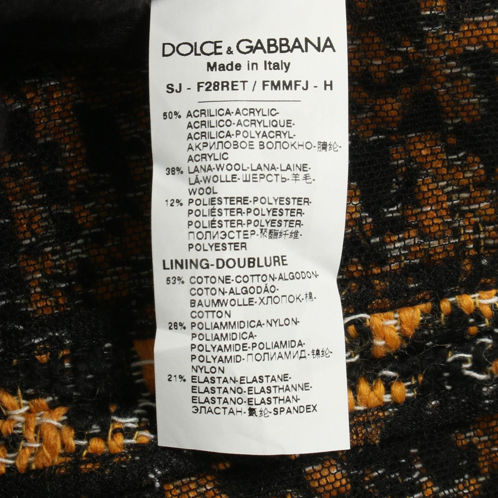Dolce & Gabbana Dolce & Gabbana Dolce & Gabbana Wool Acrylic Outerwear Textile Outerwear DUTY FREE for USA Size ONE SIZE - 5 Thumbnail