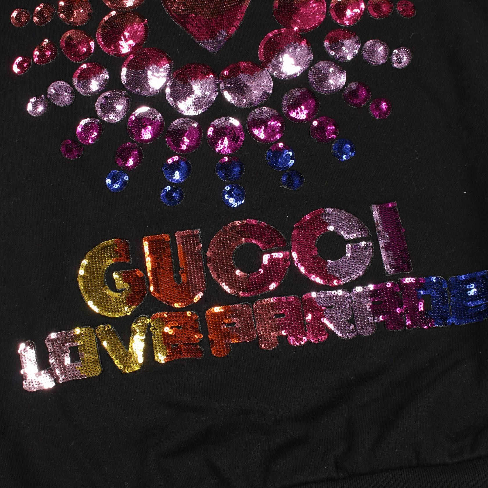 Gucci Gucci Gucci LOVE PARADE Cotton Hoodie Textile Sweatshirts & Hoodies DUTY FREE for USA Size ONE SIZE - 5 Thumbnail