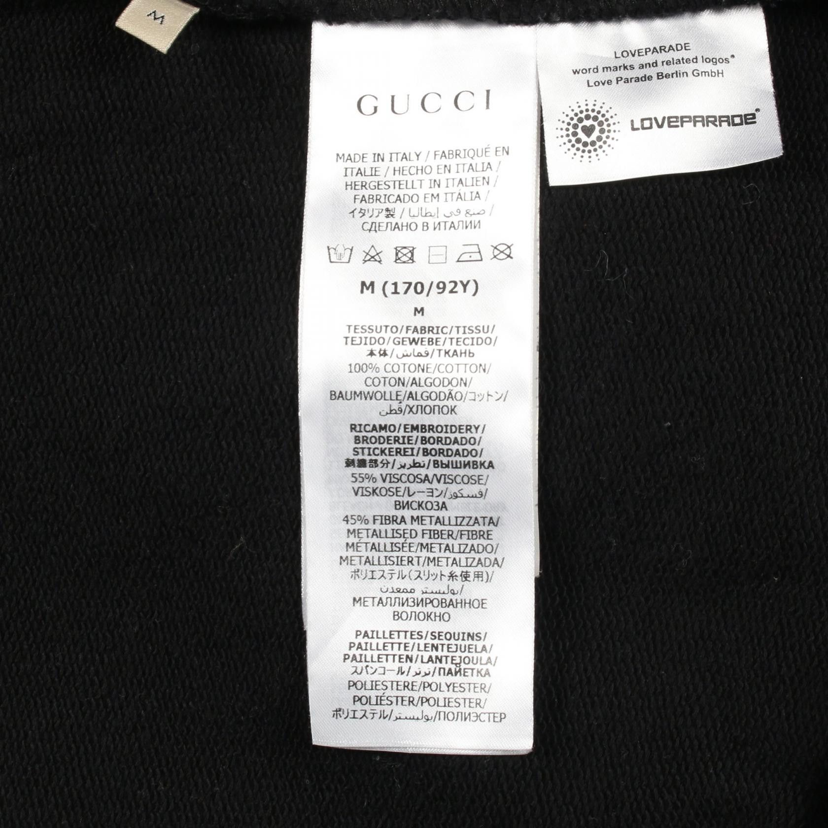 Gucci Gucci Gucci LOVE PARADE Cotton Hoodie Textile Sweatshirts & Hoodies DUTY FREE for USA Size ONE SIZE - 4 Thumbnail