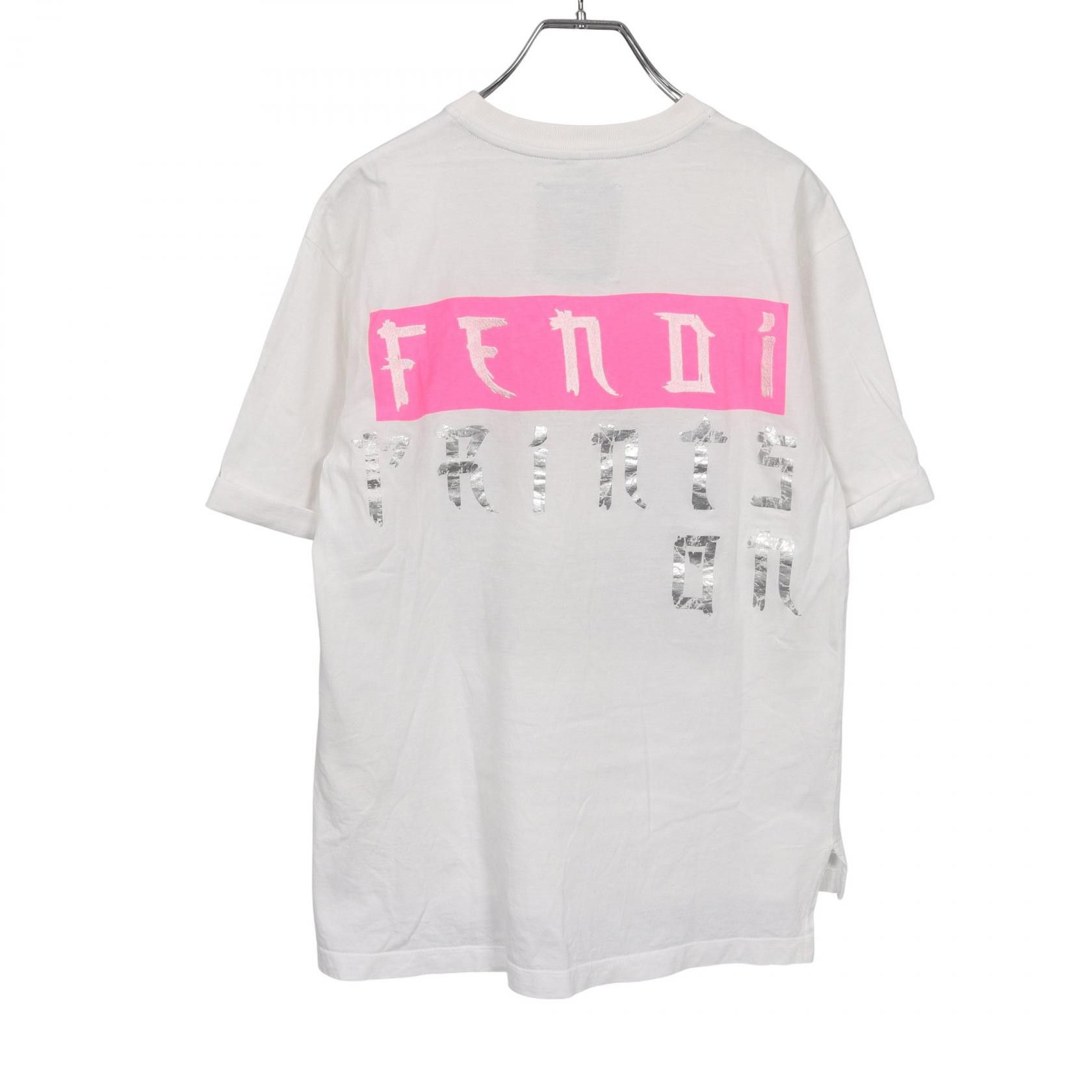 Fendi Fendi Fendi FENDI PRINTS ON Cotton T Shirt Textile T-Shirts FS7255 DUTY FREE for USA Size ONE SIZE - 2 Thumbnail