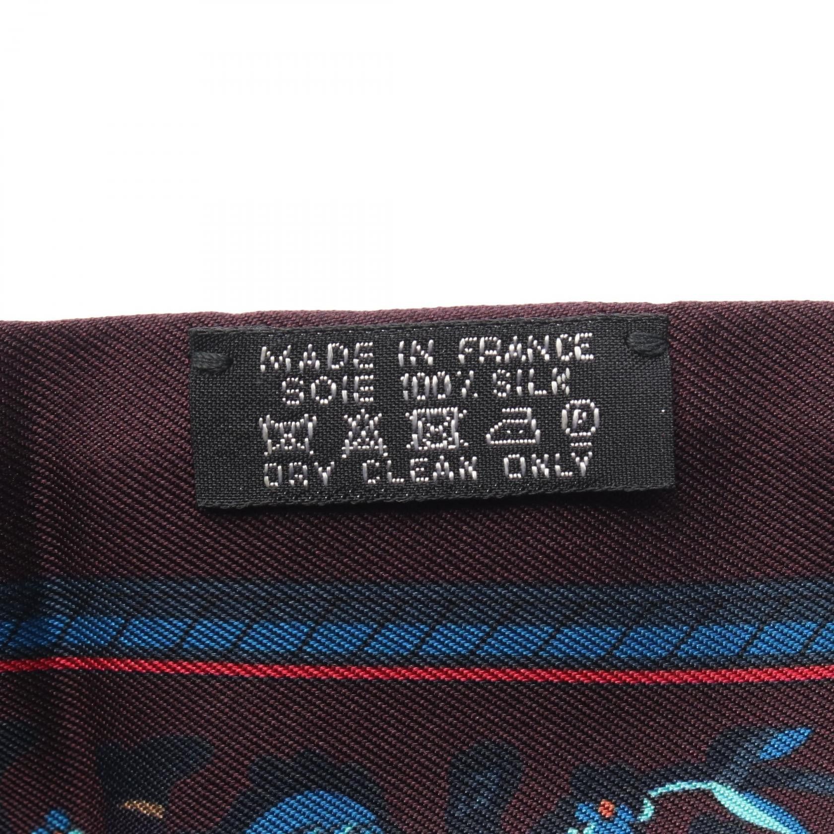 Hermes Hermes Hermes Maxi Twilly CHASSE EN INDE Silk Scarf Textile Scarf DUTY FREE for USA Size ONE SIZE - 5 Thumbnail