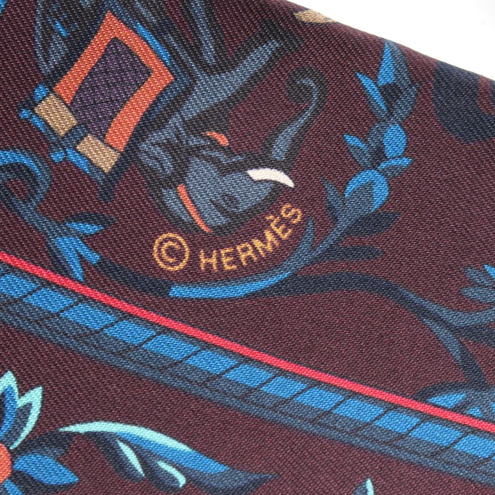 Hermes Hermes Hermes Maxi Twilly CHASSE EN INDE Silk Scarf Textile Scarf DUTY FREE for USA Size ONE SIZE - 4 Thumbnail