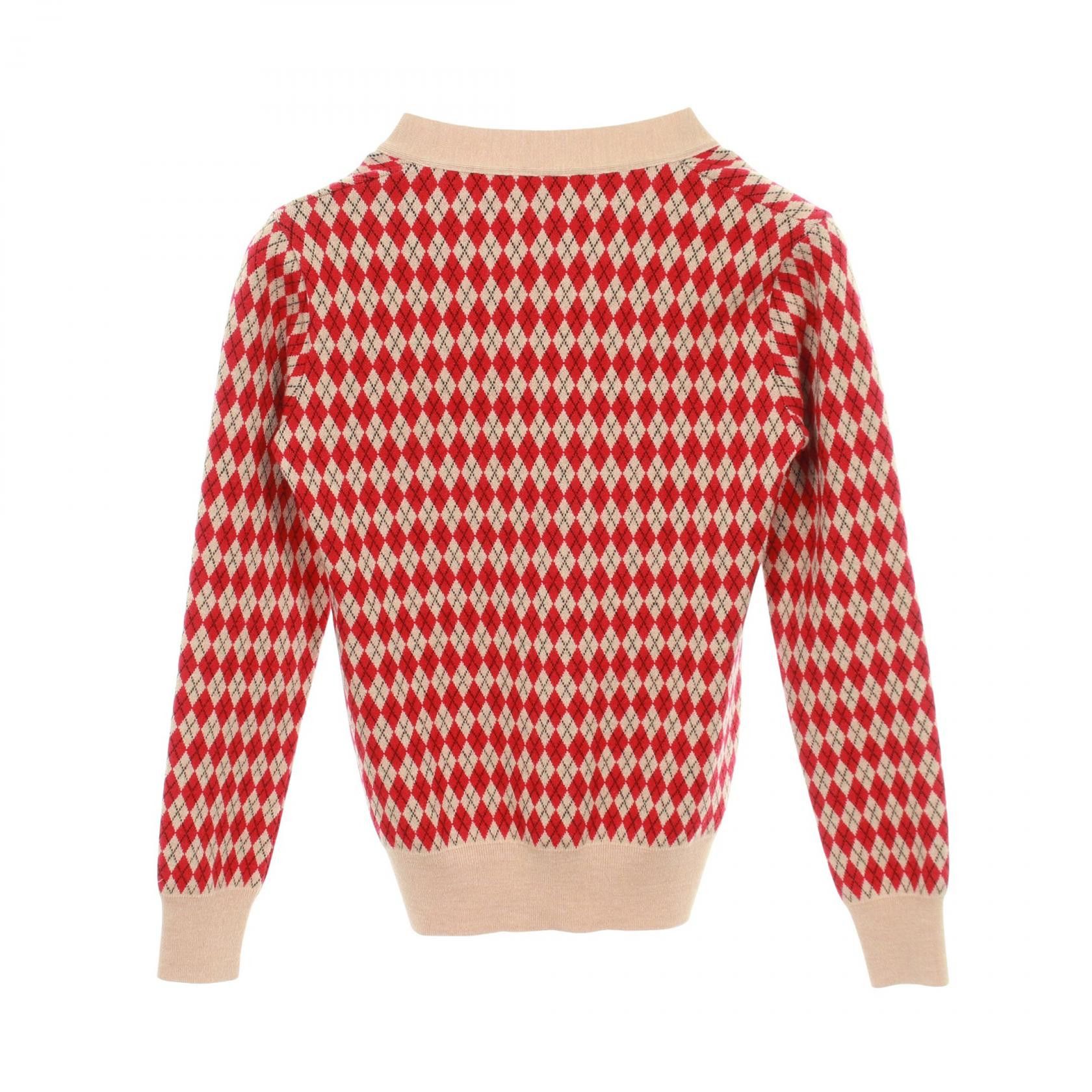 Other Other N21 Argyle Wool Cardigan Textile Tops C25IN280A0137088 DUTY FREE for USA Size ONE SIZE - 2 Thumbnail