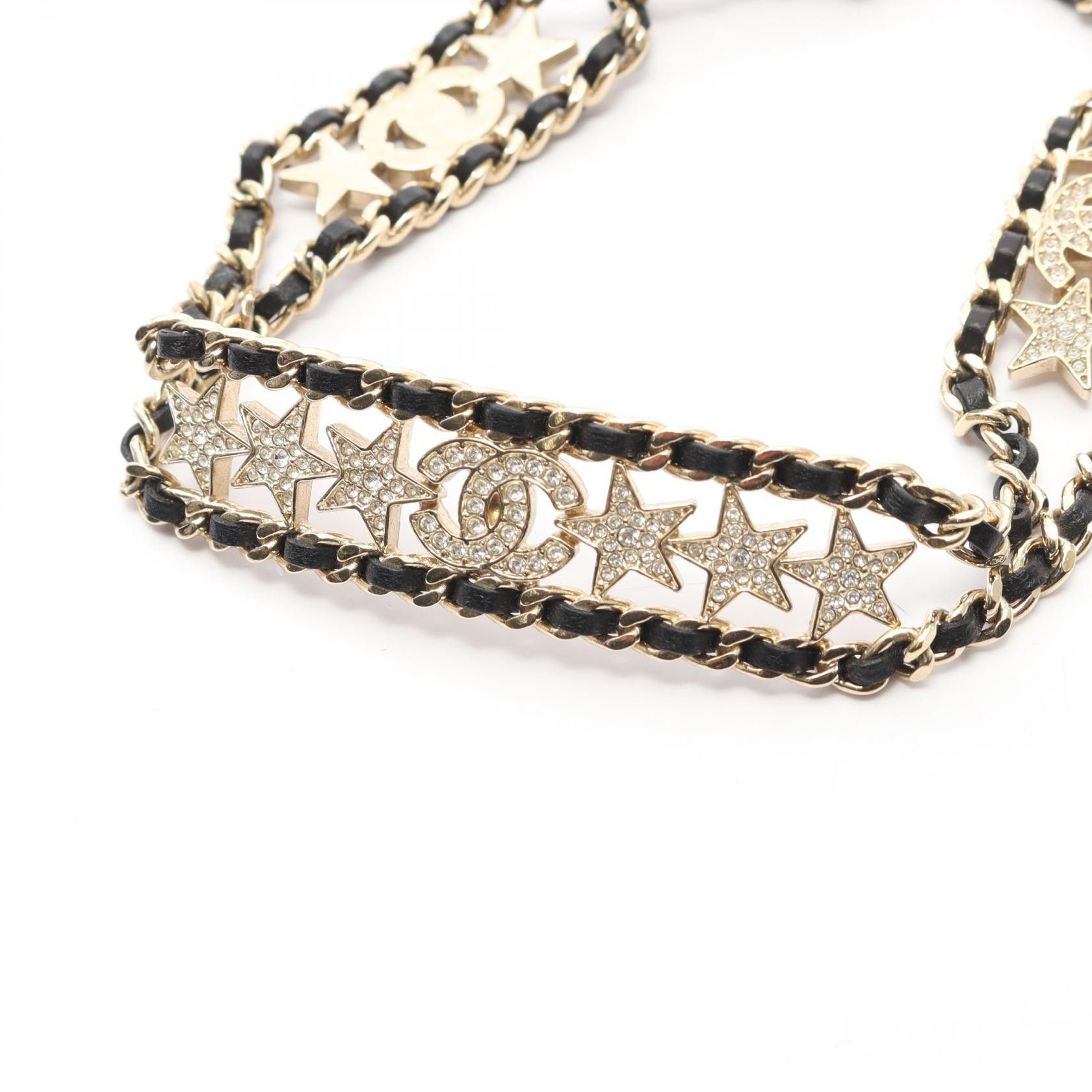 Chanel Chanel Chanel Coco Mark Star Choker Necklace Leather Necklace DUTY FREE for USA Size ONE SIZE - 2 Thumbnail
