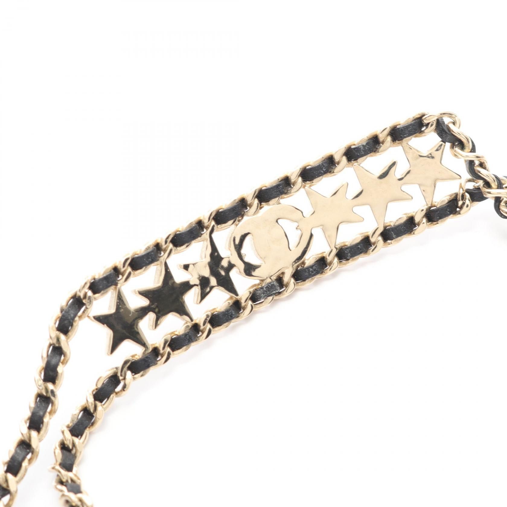 Chanel Chanel Chanel Coco Mark Star Choker Necklace Leather Necklace DUTY FREE for USA Size ONE SIZE - 3 Thumbnail