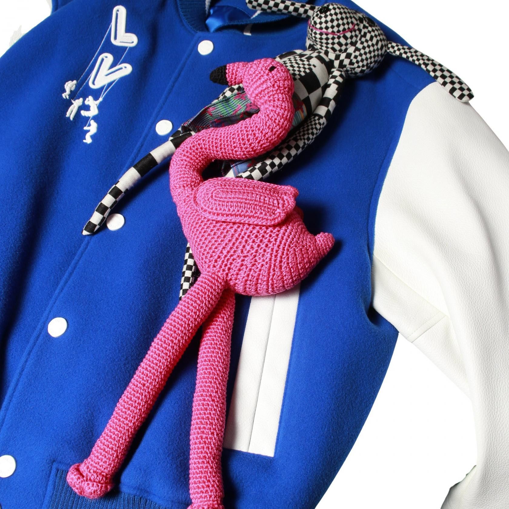 Louis Vuitton Louis Vuitton Louis Vuitton Puppet Baseball Jacket Wool Leather Jacket Textile Outerwear DUTY FREE for USA Size ONE SIZE - 9 Thumbnail