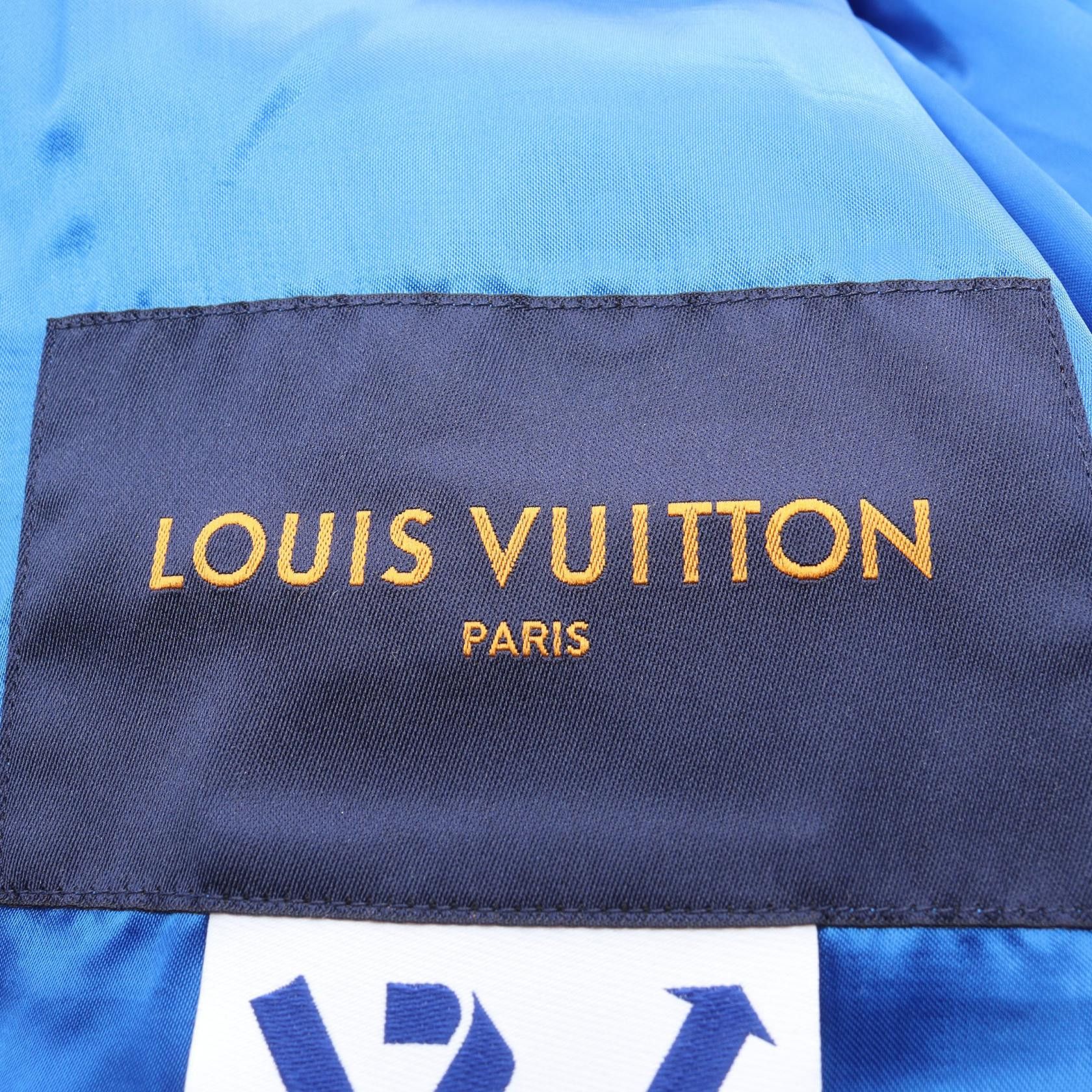 Louis Vuitton Louis Vuitton Louis Vuitton Puppet Baseball Jacket Wool Leather Jacket Textile Outerwear DUTY FREE for USA Size ONE SIZE - 3 Thumbnail
