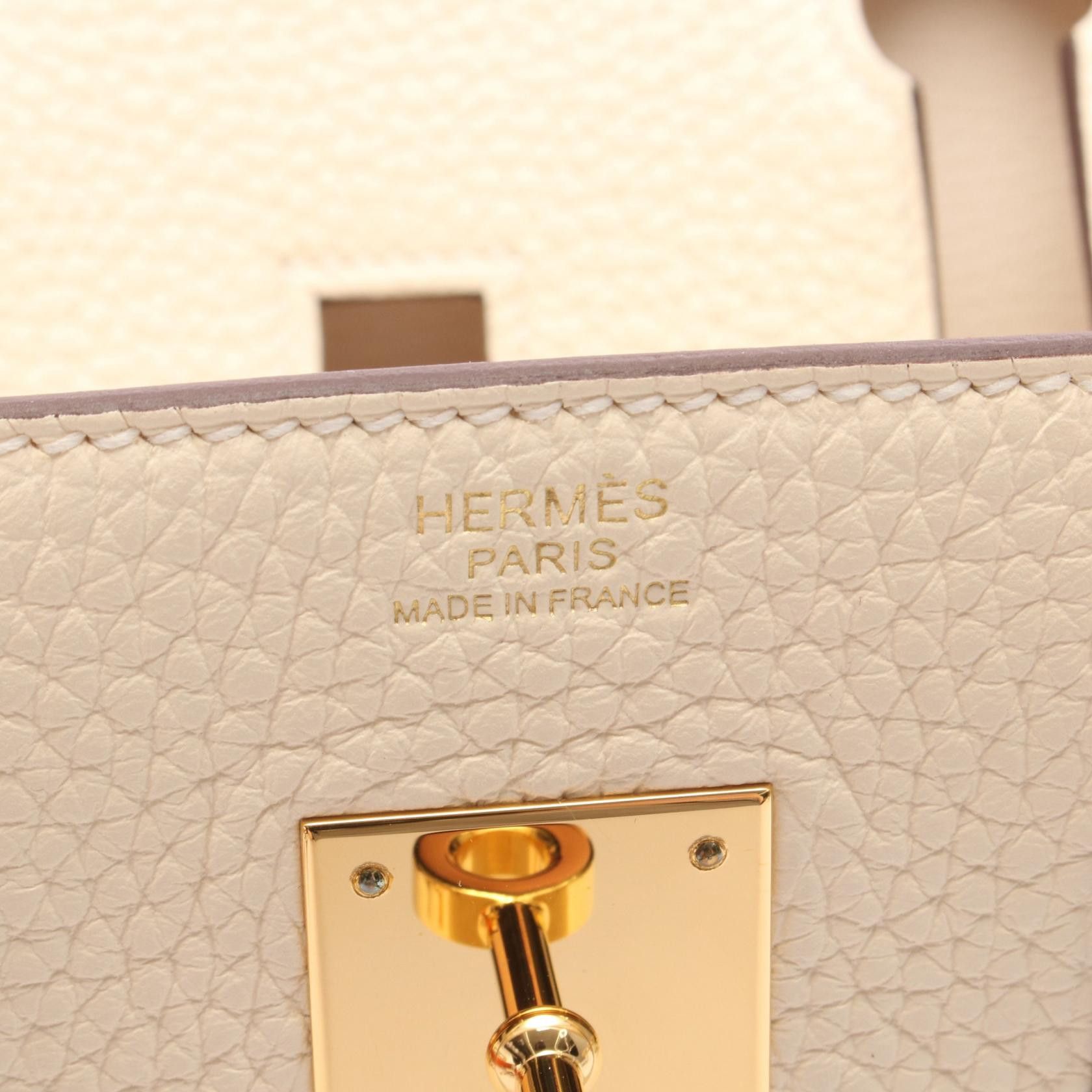 Hermes Hermes Hermes Birkin30 Calfskin Leather Handbag Stamp U (2022) DUTY FREE for USA Size ONE SIZE - 4 Thumbnail