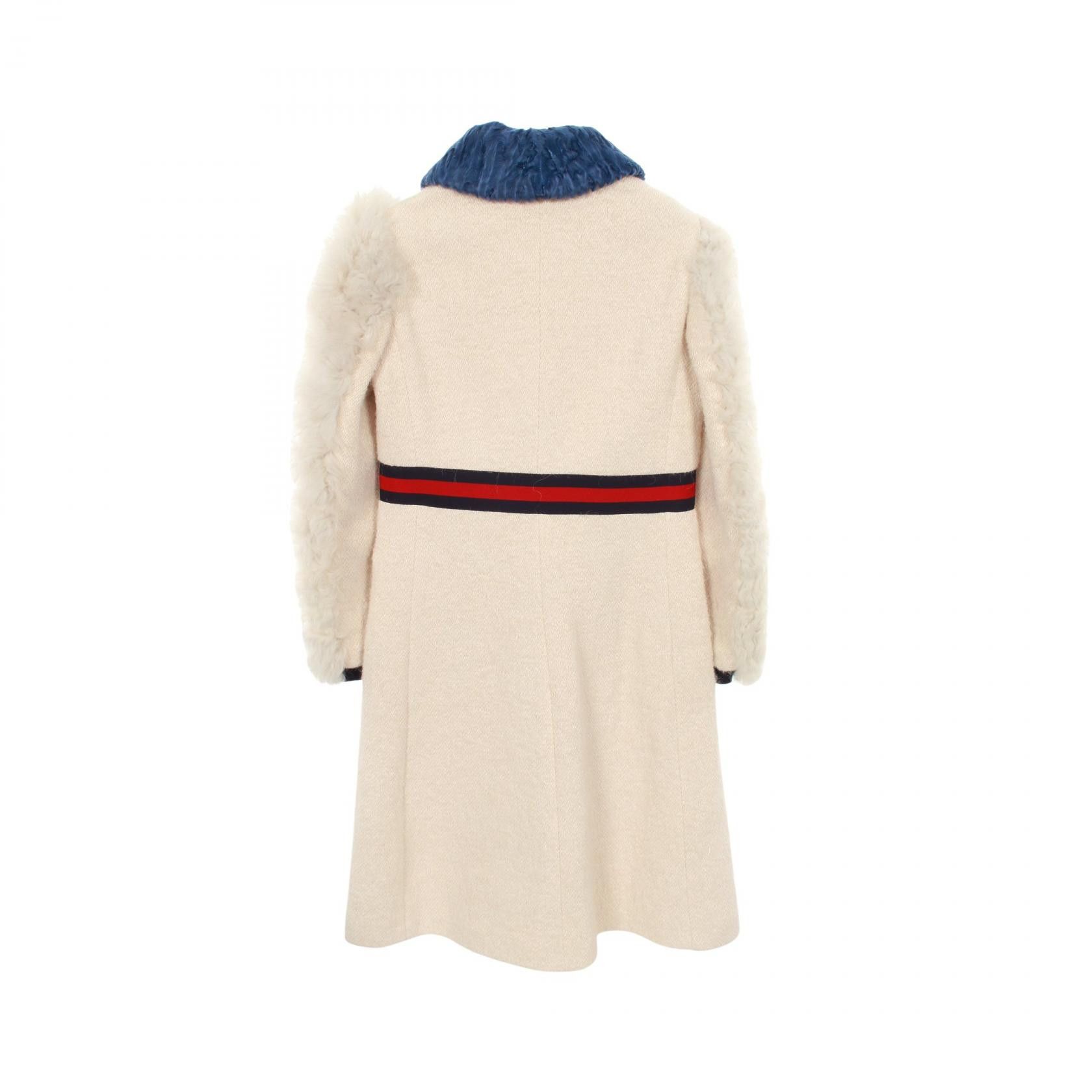 Gucci Gucci Gucci GG Button Cotton Mohair Alpaca Coat Textile Outerwear 438459 DUTY FREE for USA Size ONE SIZE - 2 Thumbnail