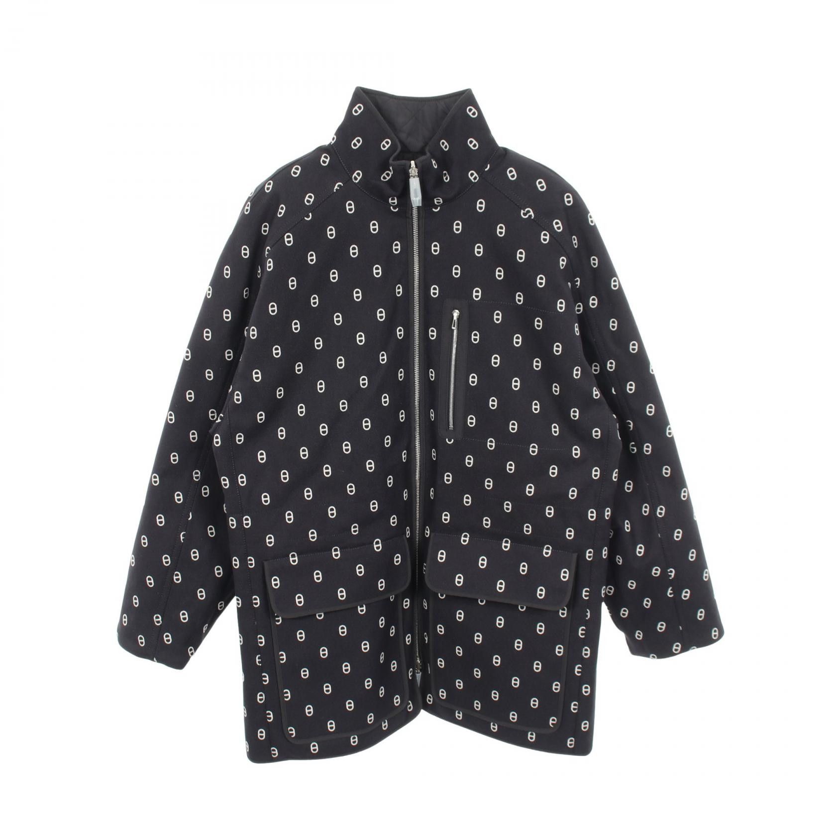 Hermes Hermes Hermes Chaine d’Ancre Serie Button Polyester Cotton Outerwear Textile Outerwear DUTY FREE for USA Size ONE SIZE - 3 Thumbnail