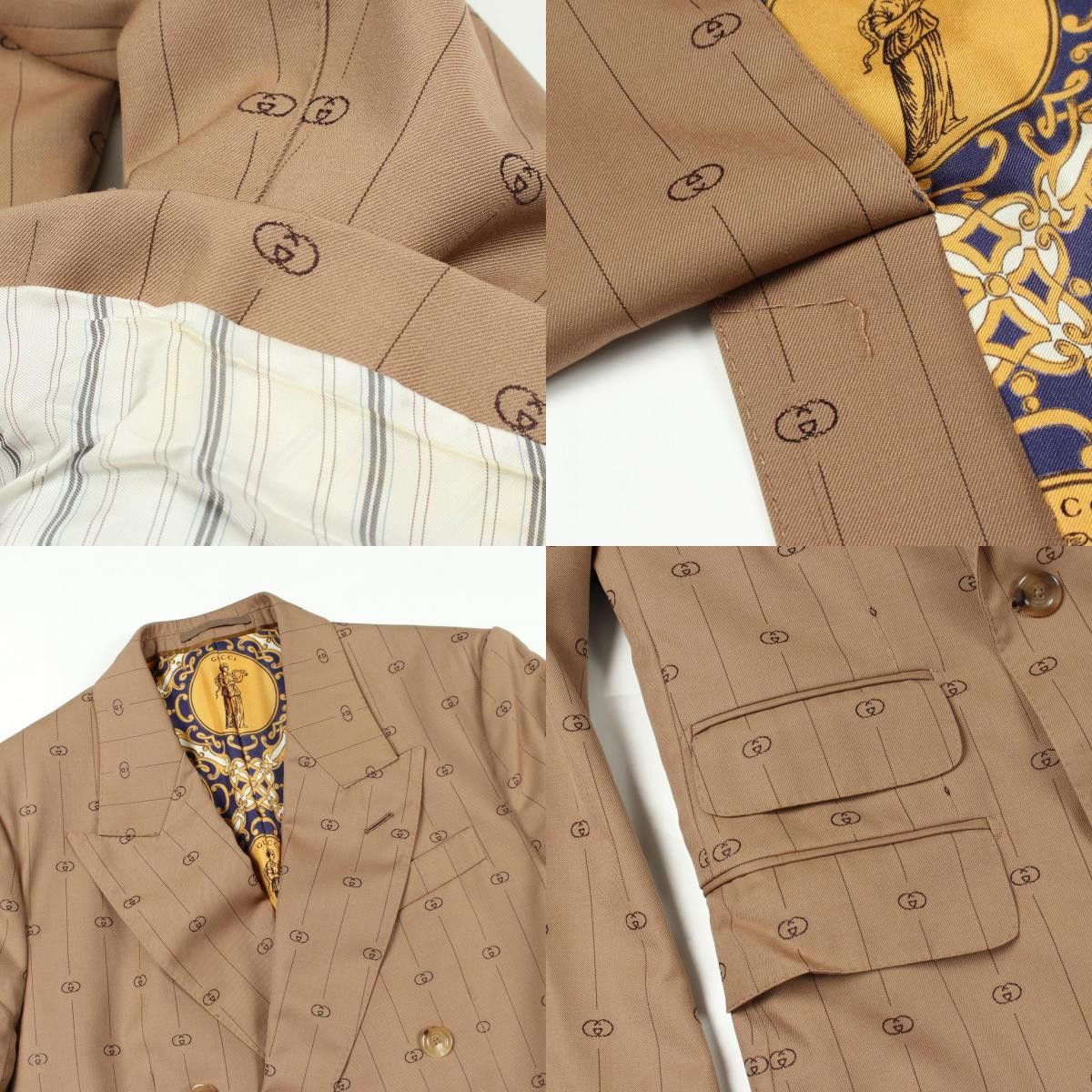 Gucci Gucci Gucci Wool Tailored Jacket Textile Outerwear 595425 DUTY FREE for USA Size ONE SIZE - 10 Thumbnail