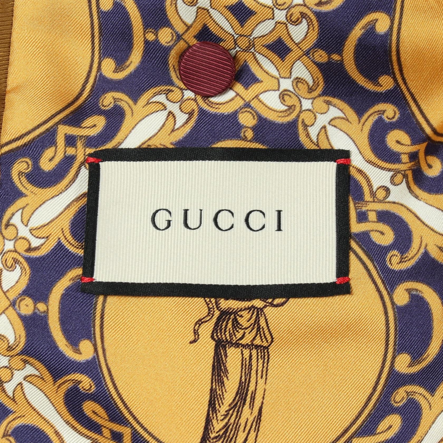 Gucci Gucci Gucci Wool Tailored Jacket Textile Outerwear 595425 DUTY FREE for USA Size ONE SIZE - 3 Thumbnail
