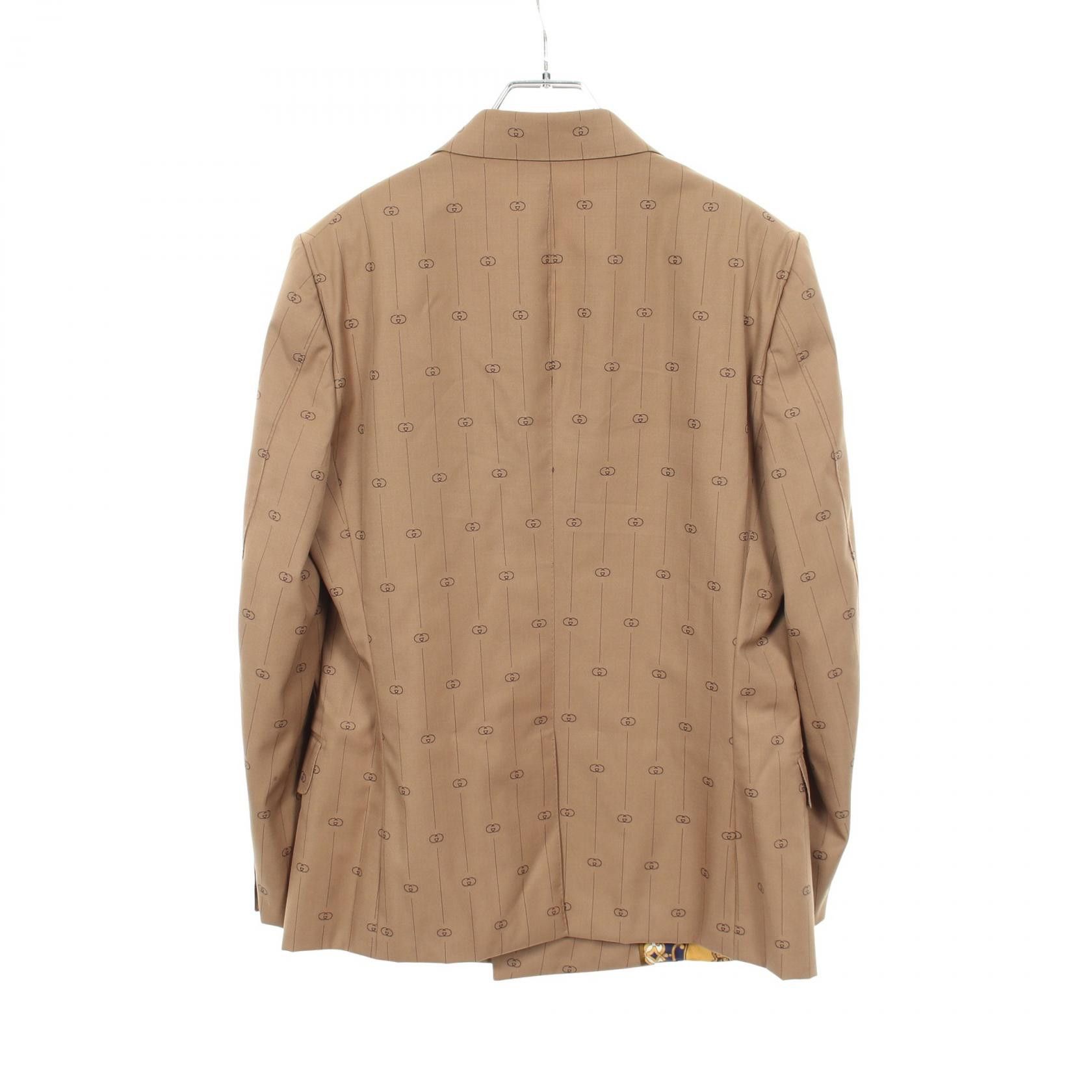 Gucci Gucci Gucci Wool Tailored Jacket Textile Outerwear 595425 DUTY FREE for USA Size ONE SIZE - 2 Thumbnail