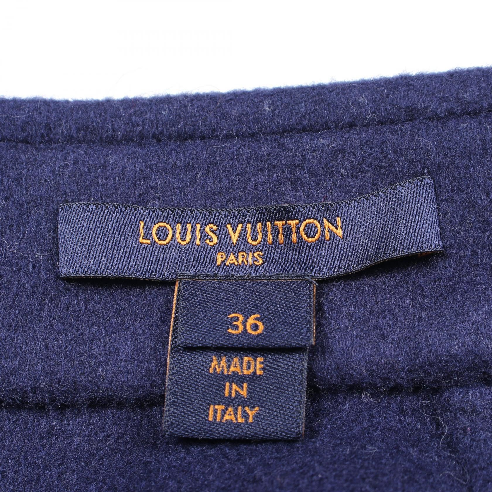 Louis Vuitton Louis Vuitton Louis Vuitton Monogram Wool Skirt Textile Skirts PW201WQS3FISK01 DUTY FREE for USA Size ONE SIZE - 3 Thumbnail