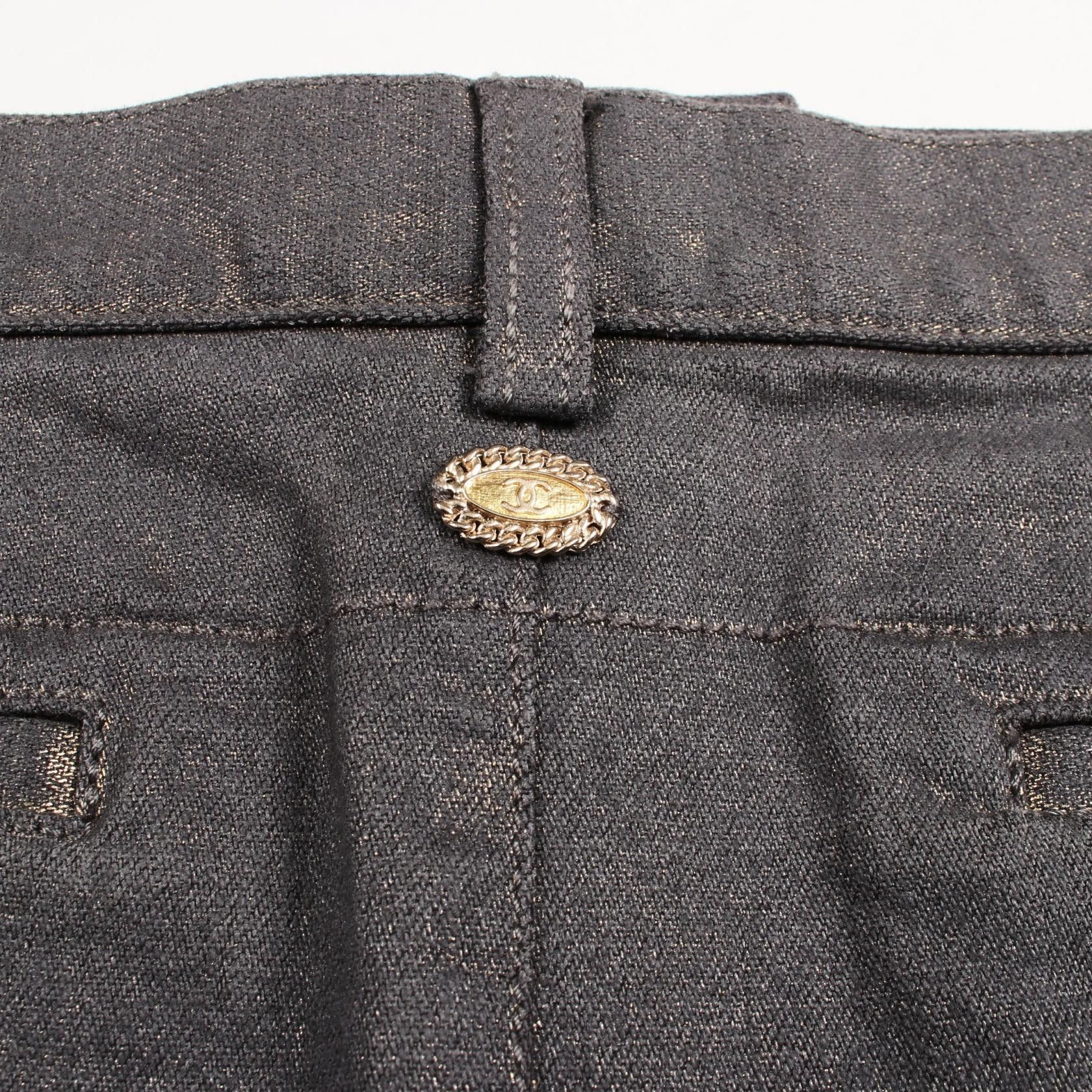 Chanel Chanel CHANEL Button Cotton Skirt Textile Skirts P26775V16963 DUTY FREE for USA Size ONE SIZE - 7 Thumbnail