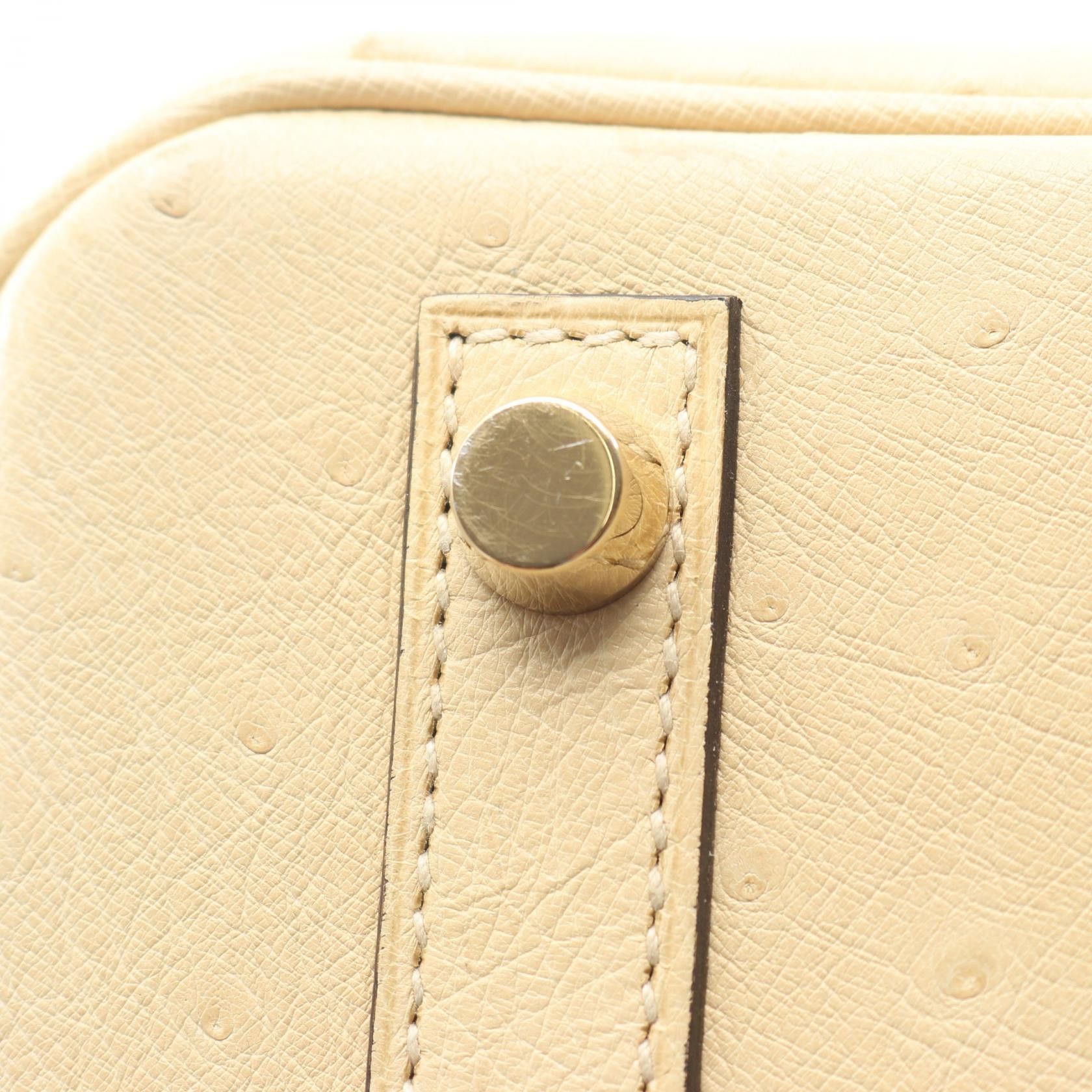 Hermes Hermes Hermes Birkin30 Ostrich Leather Handbag T DUTY FREE for USA Size ONE SIZE - 7 Thumbnail