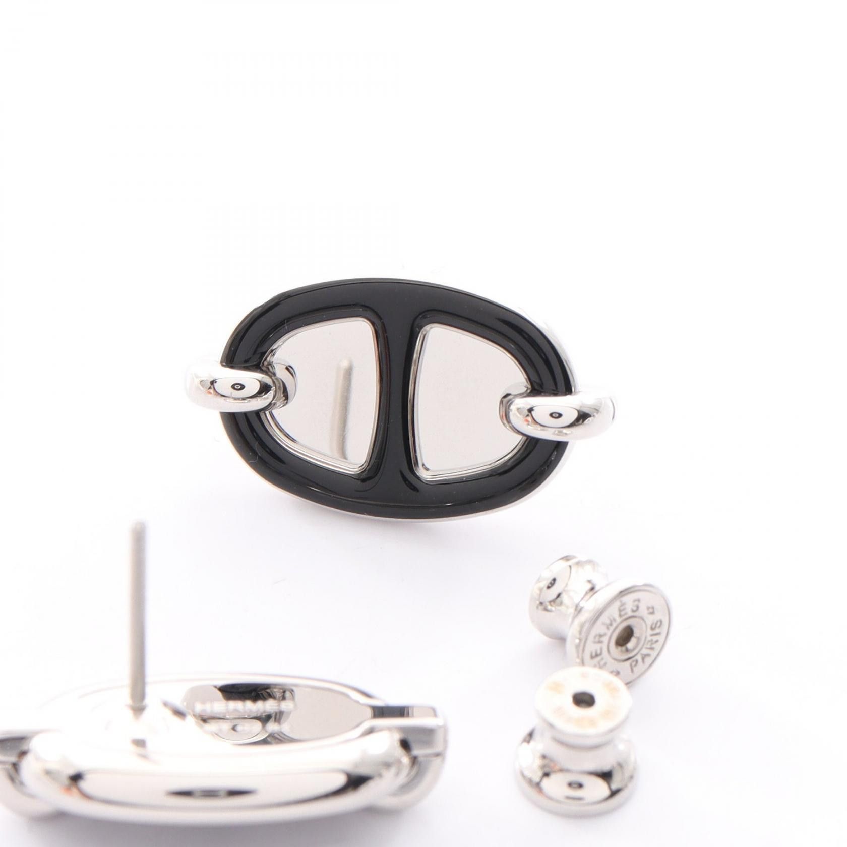 Hermes Hermes Hermes Mini Maille Stainless Steel Earrings Metal Earrings DUTY FREE for USA Size ONE SIZE - 5 Thumbnail
