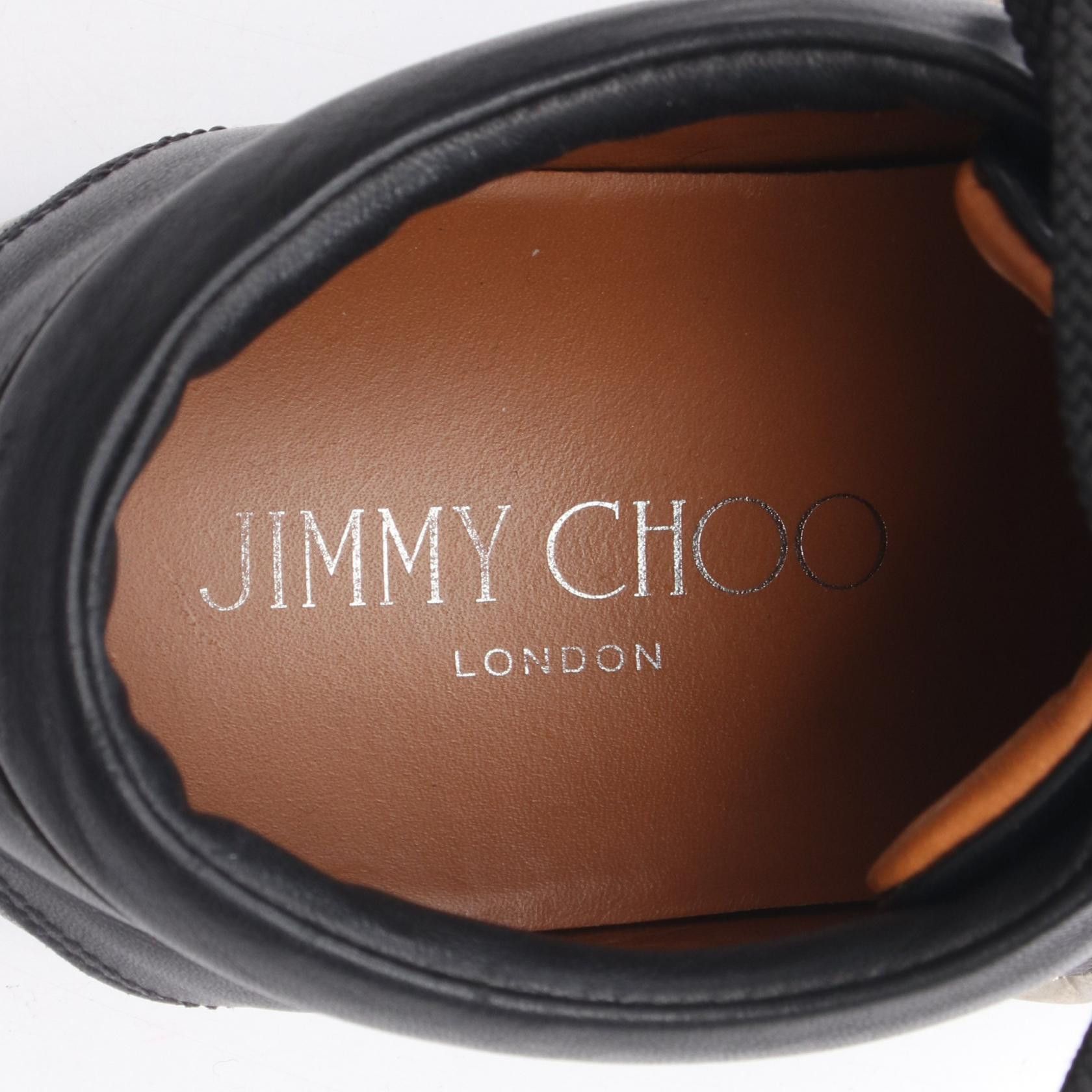 Jimmy Choo Jimmy Choo JIMMY CHOO Star Stud Leather Sneakers Leather Shoes DUTY FREE for USA Size ONE SIZE - 5 Thumbnail