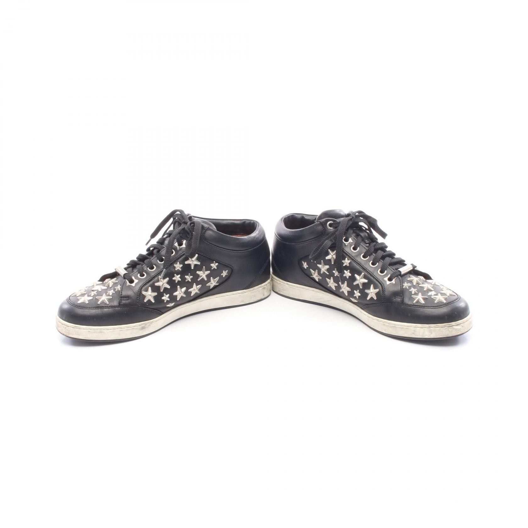 Jimmy Choo Jimmy Choo JIMMY CHOO Star Stud Leather Sneakers Leather Shoes DUTY FREE for USA Size ONE SIZE - 3 Thumbnail
