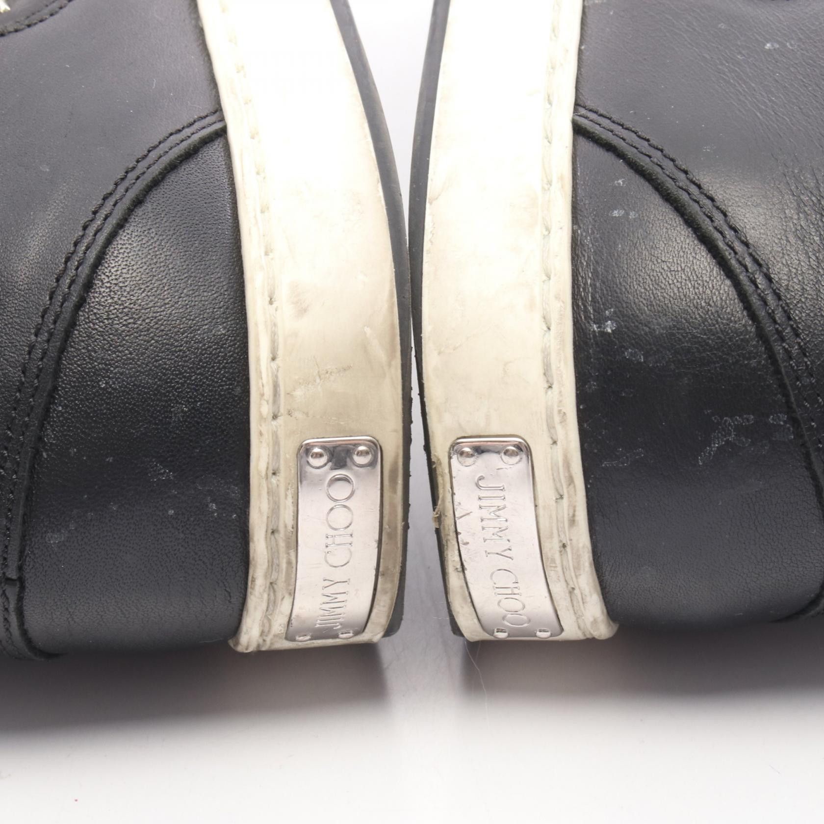 Jimmy Choo Jimmy Choo JIMMY CHOO Star Stud Leather Sneakers Leather Shoes DUTY FREE for USA Size ONE SIZE - 8 Thumbnail