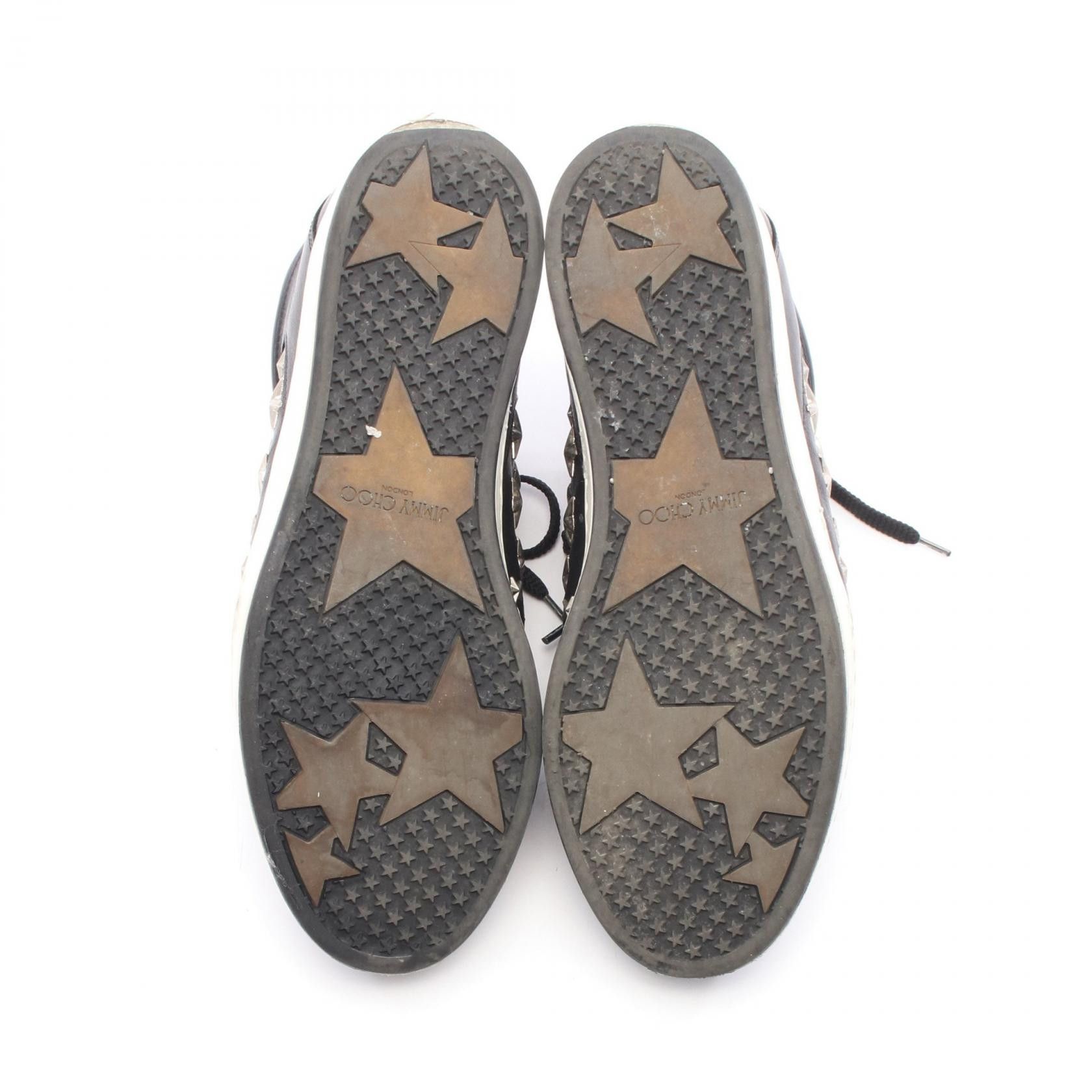Jimmy Choo Jimmy Choo JIMMY CHOO Star Stud Leather Sneakers Leather Shoes DUTY FREE for USA Size ONE SIZE - 4 Thumbnail
