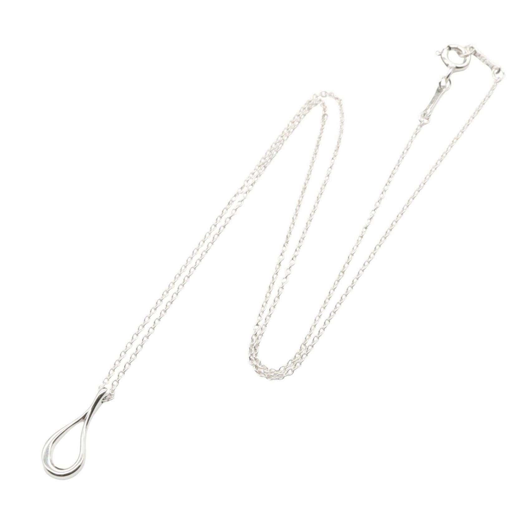 Tiffany & Co. Tiffany & Co. Tiffany＆Co. Open Tear Drop 925 Silver Necklace Precious Metal Necklace DUTY FREE for USA Size ONE SIZE - 2 Thumbnail