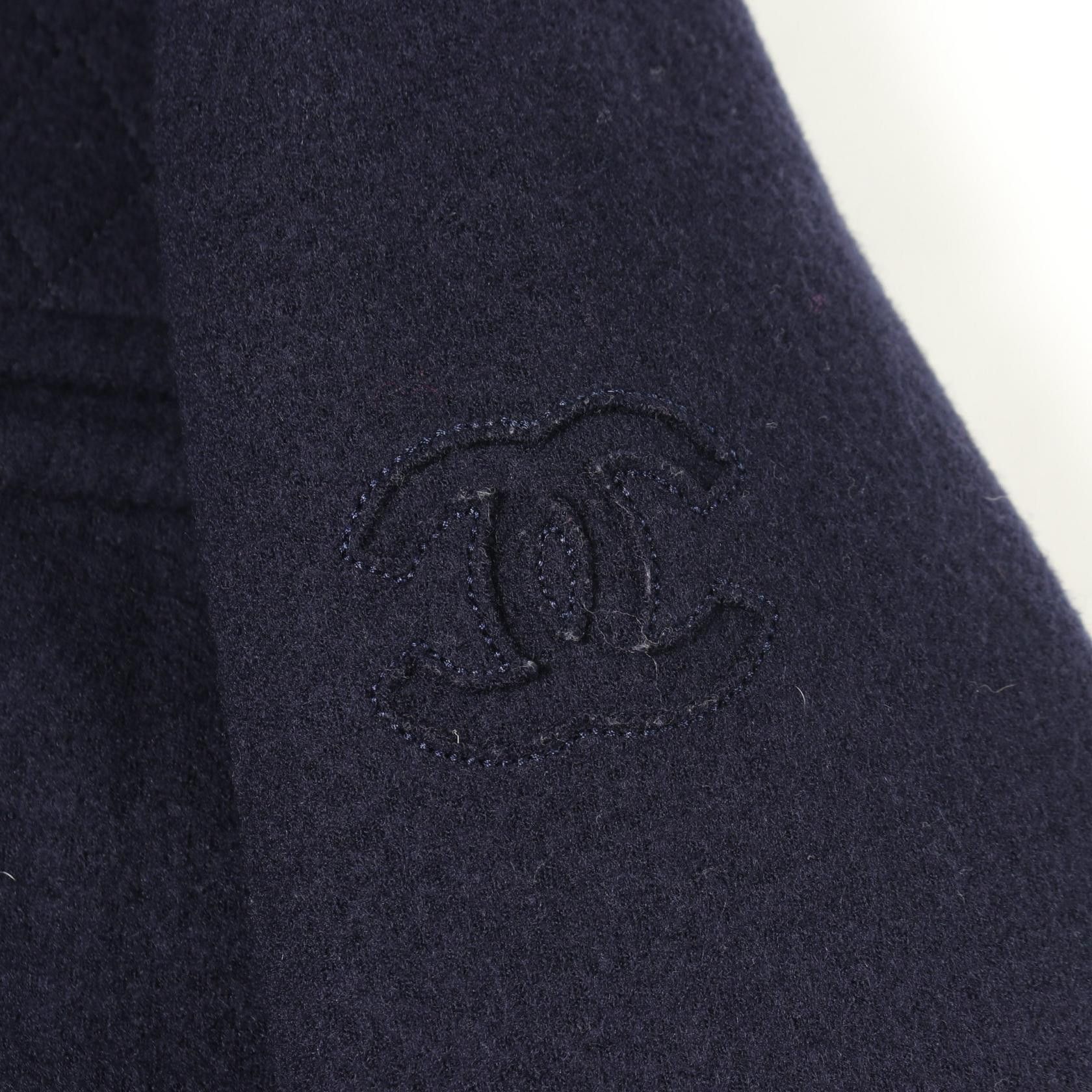 Chanel Chanel Chanel Coco Mark Wool Jacket Textile Outerwear P39417K02841 DUTY FREE for USA Size ONE SIZE - 9 Thumbnail