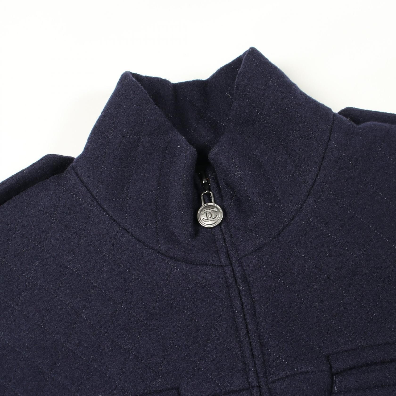 Chanel Chanel Chanel Coco Mark Wool Jacket Textile Outerwear P39417K02841 DUTY FREE for USA Size ONE SIZE - 8 Thumbnail