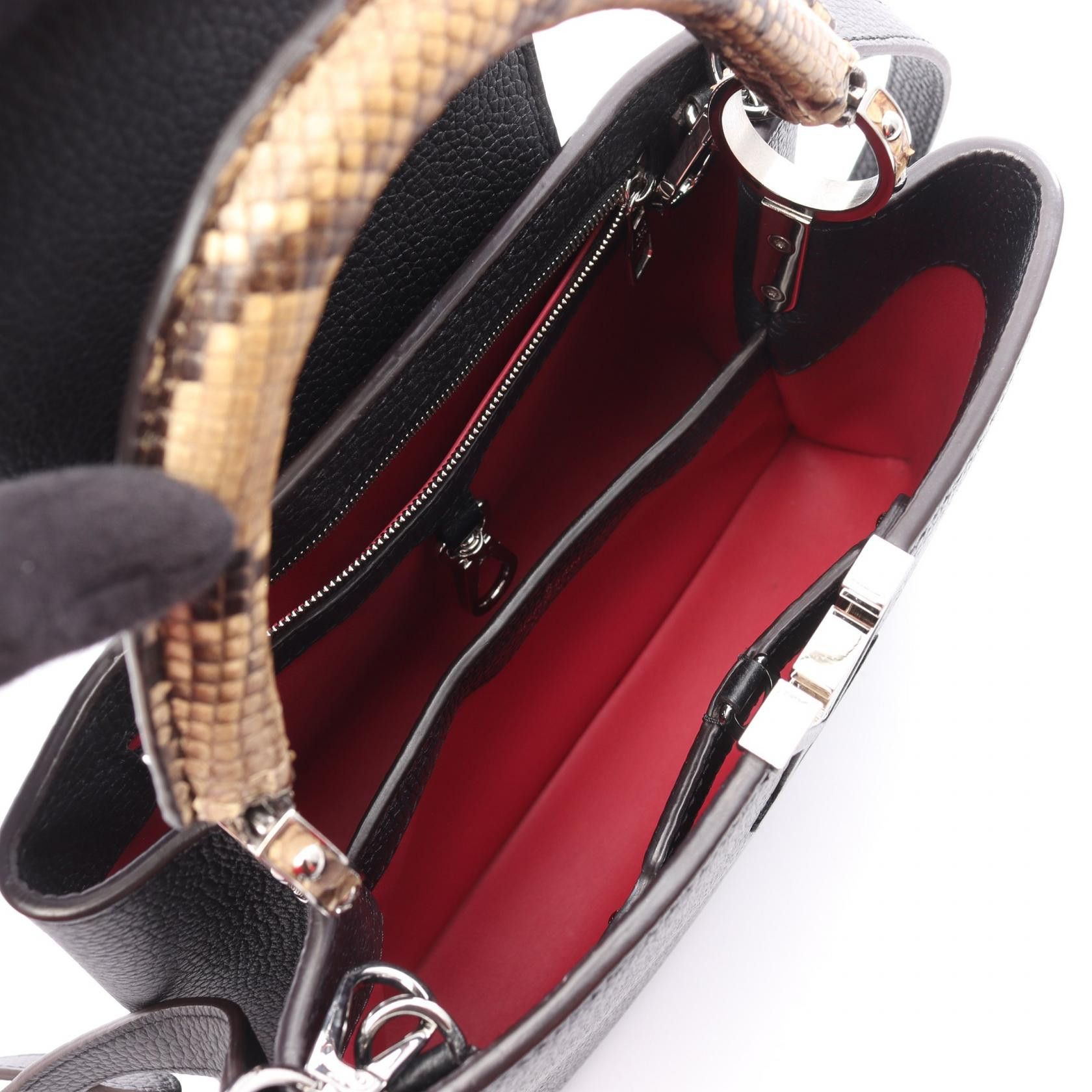 Louis Vuitton Louis Vuitton Louis Vuitton Capucines BB Leather 2way Bag Leather Handbag N92040 DUTY FREE for USA Size ONE SIZE - 3 Thumbnail