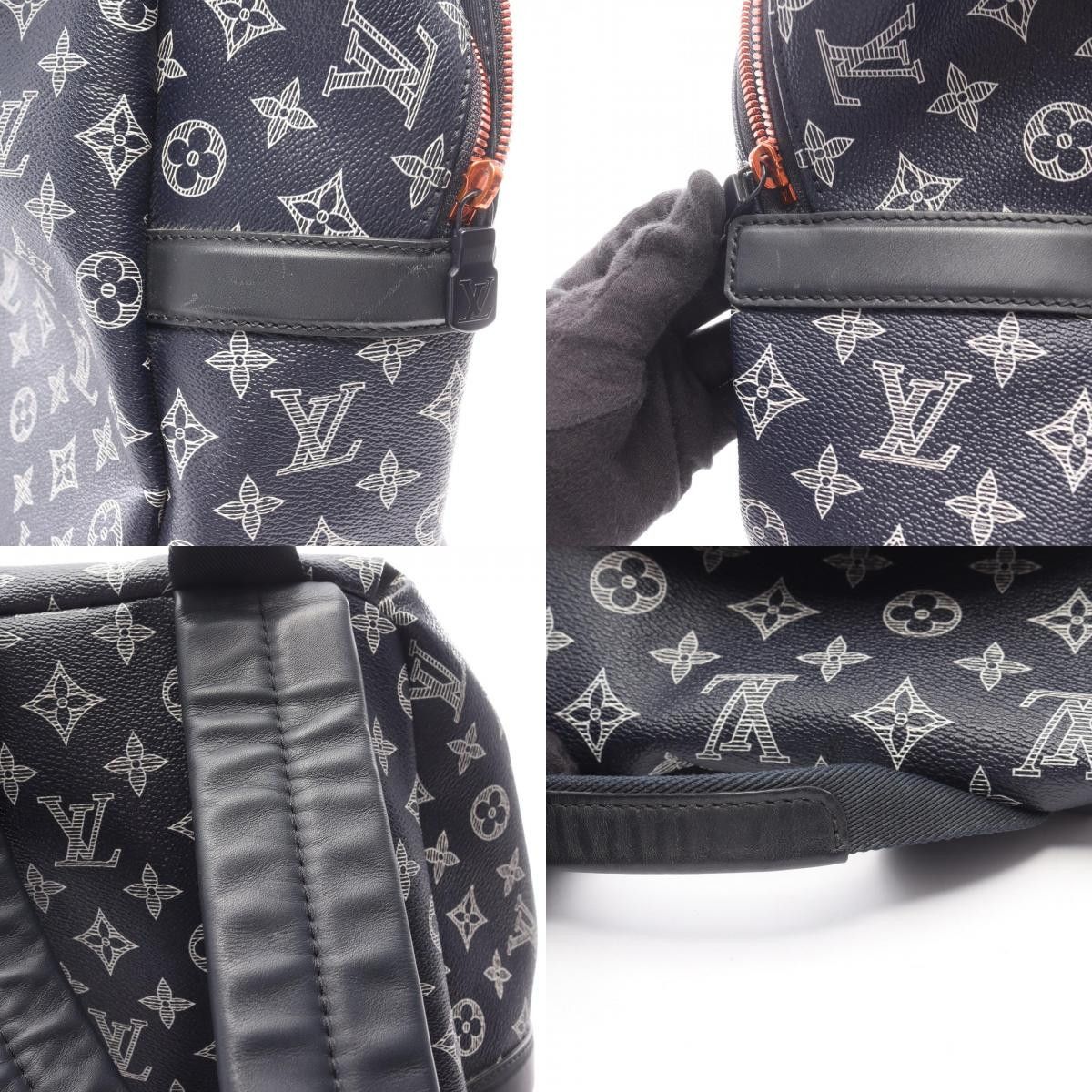 Louis Vuitton Louis Vuitton Louis Vuitton Apollo Upside Down Monogram Ink Backpack Textile Backpack M43676 DUTY FREE for USA Size ONE SIZE - 10 Thumbnail