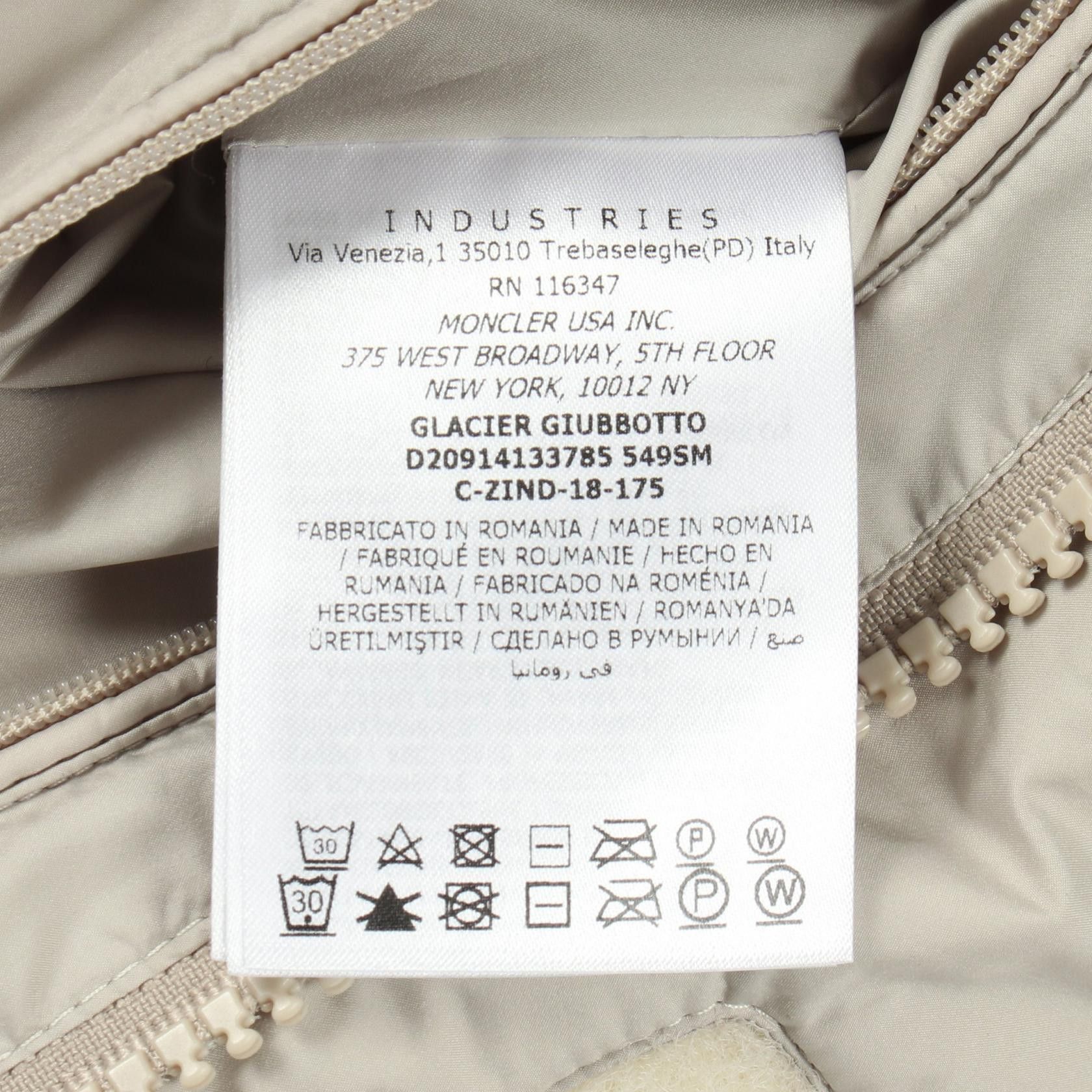 Moncler Moncler Moncler GLACIER Nylon Down Jacket Textile Outerwear 4133785 DUTY FREE for USA Size ONE SIZE - 4 Thumbnail