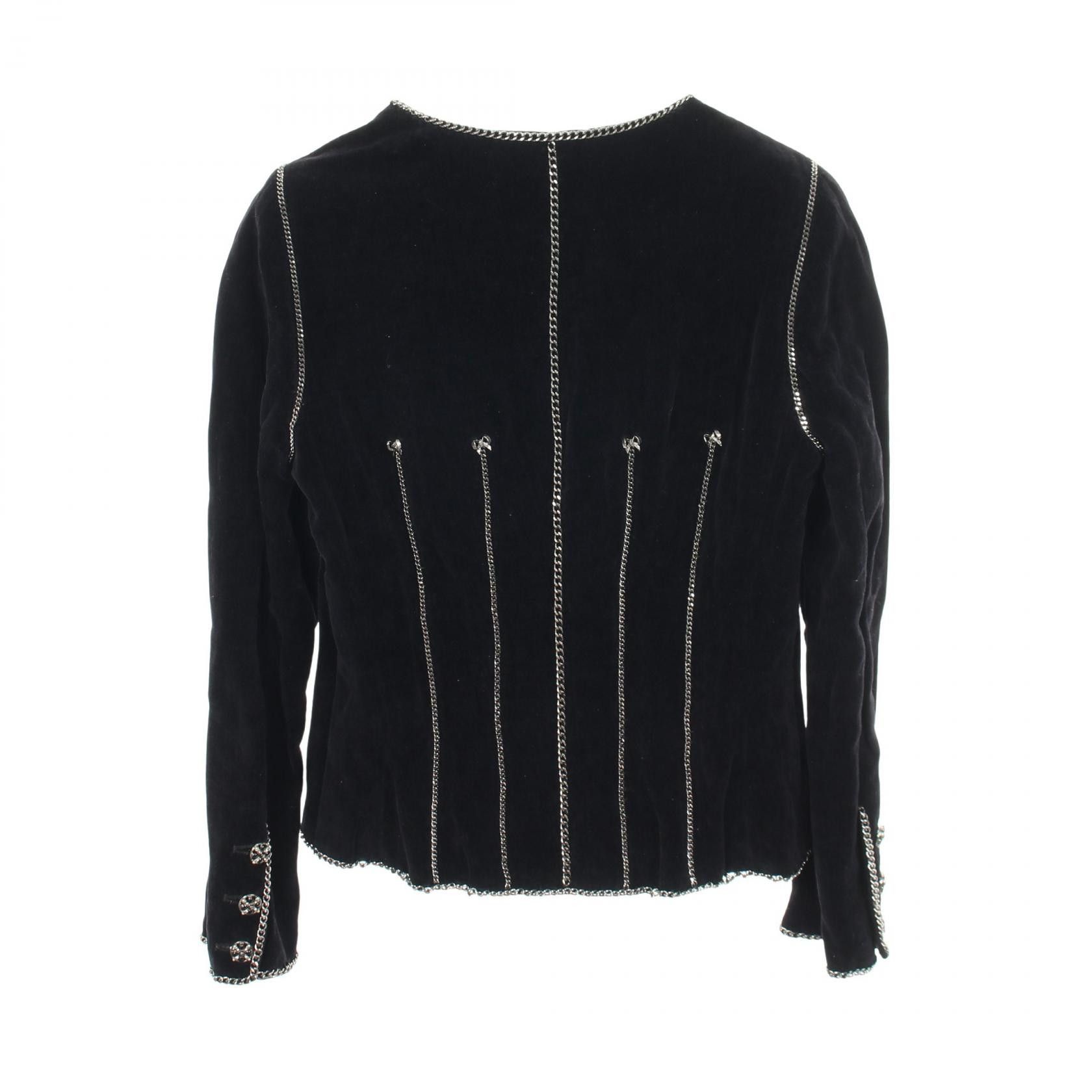 Chanel Chanel Chanel collarless jacket outerwear Textile Outerwear P28906 DUTY FREE for USA Size ONE SIZE - 2 Thumbnail