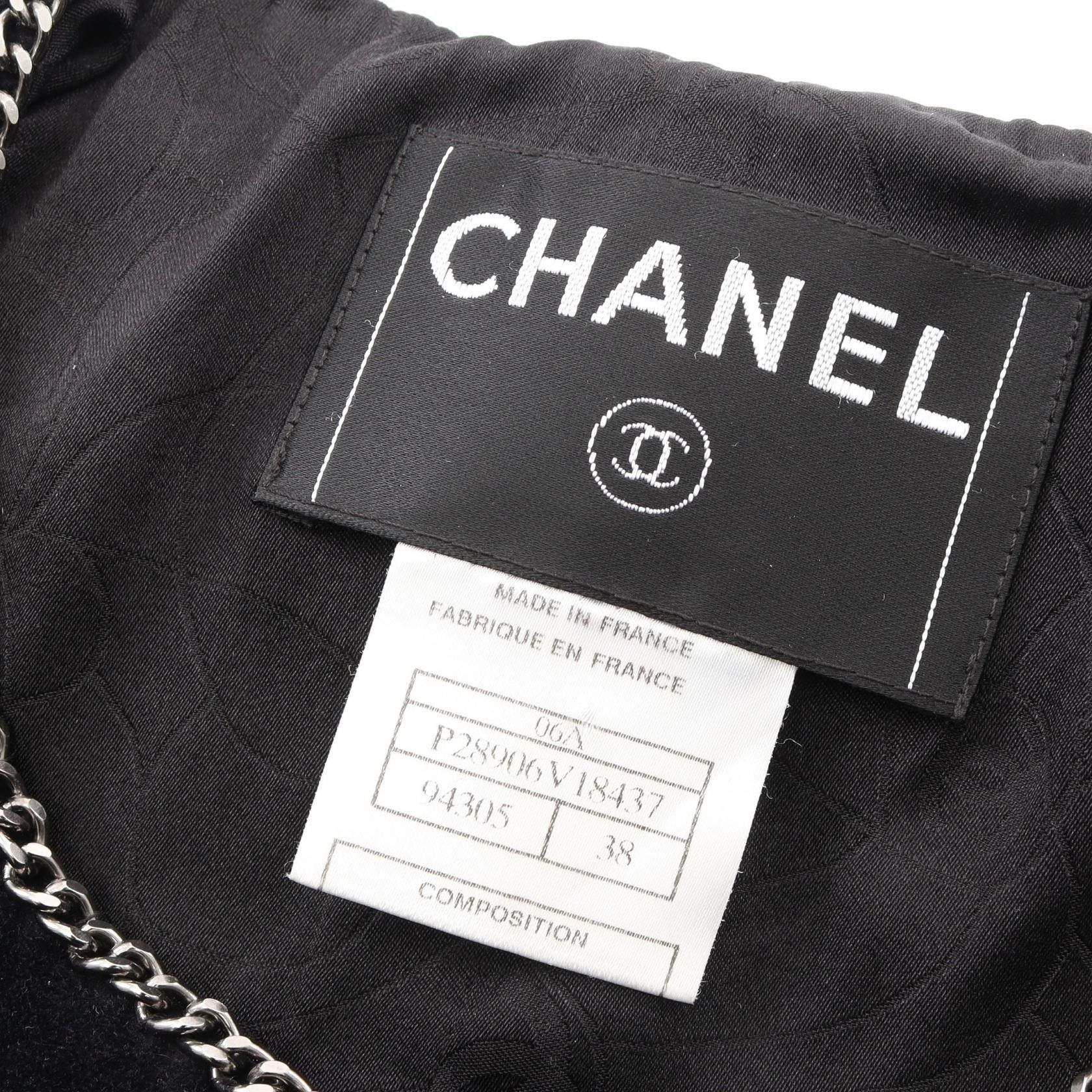 Chanel Chanel Chanel collarless jacket outerwear Textile Outerwear P28906 DUTY FREE for USA Size ONE SIZE - 3 Thumbnail