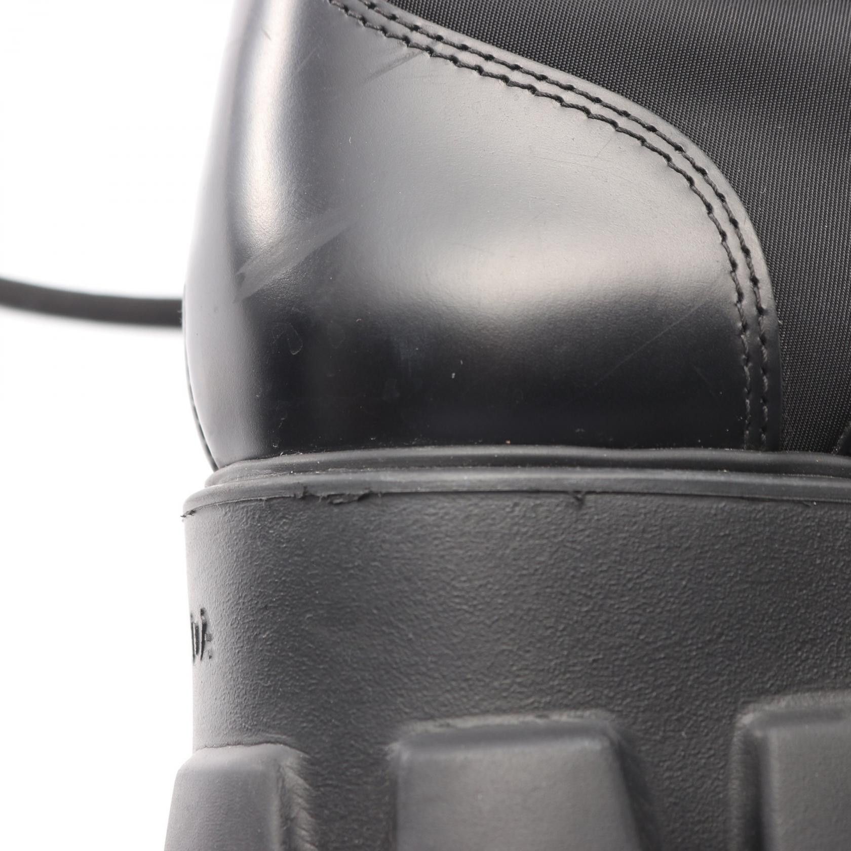 Prada Prada Prada Re-Nylon Leather Boots Leather Shoes DUTY FREE for USA Size ONE SIZE - 8 Thumbnail