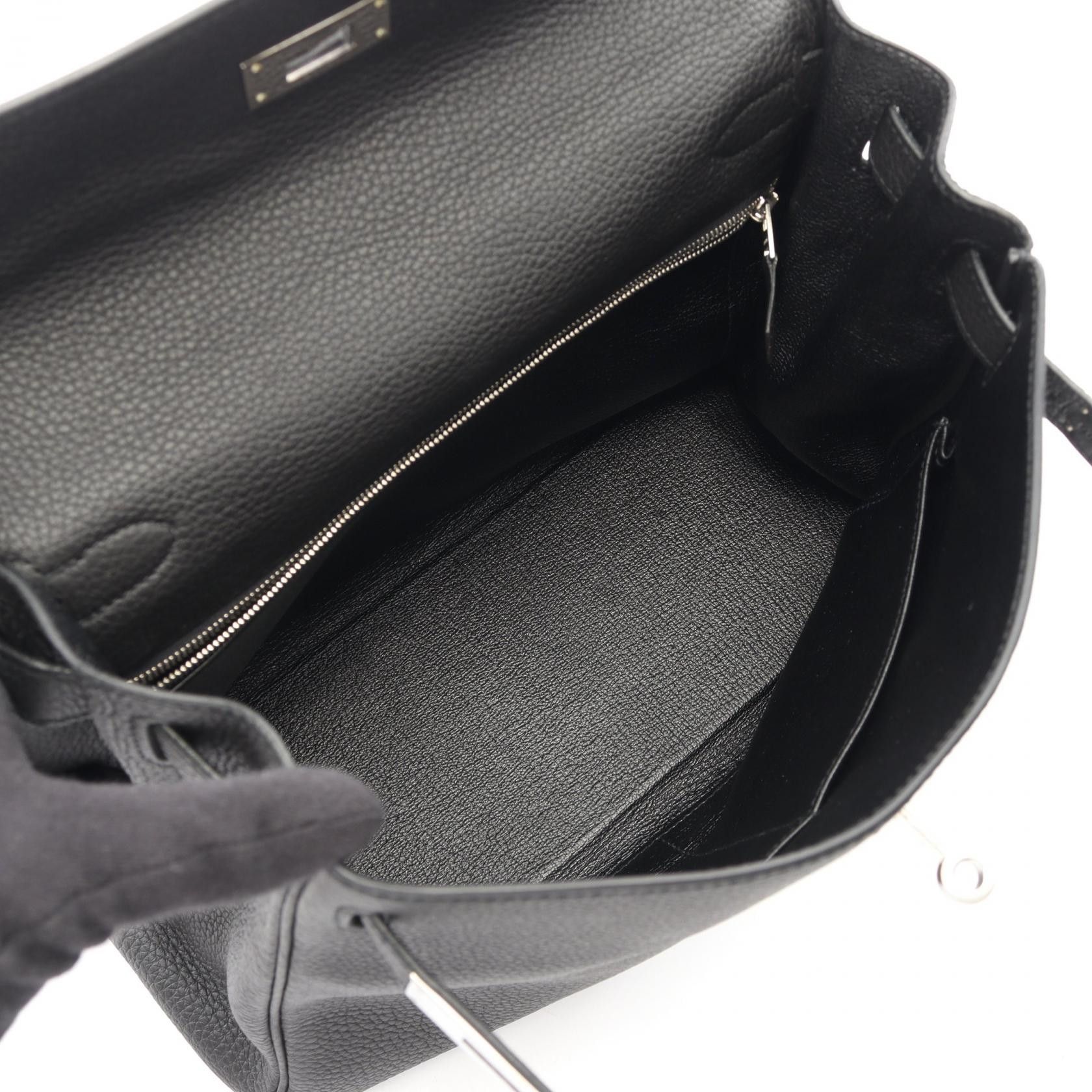 Hermes Hermes Hermes Kelly28 Calfskin Leather Handbag Stamp T (2015) DUTY FREE for USA Size ONE SIZE - 3 Thumbnail
