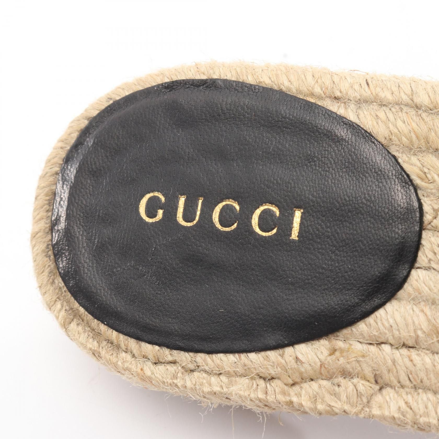 Gucci Gucci Gucci GG Marmont Leather Espadrille Sandals Leather Shoes DUTY FREE for USA Size ONE SIZE - 5 Thumbnail